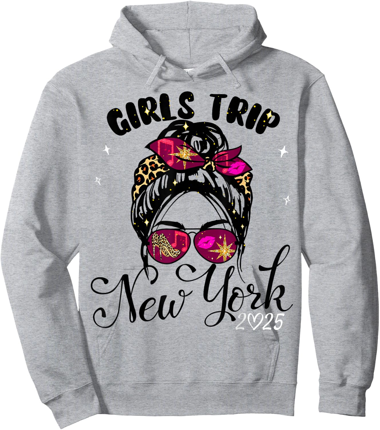 Girls Trip New York 2025 Shirt Weekend Birthday Squad Hoodie - Hoodie | Ash