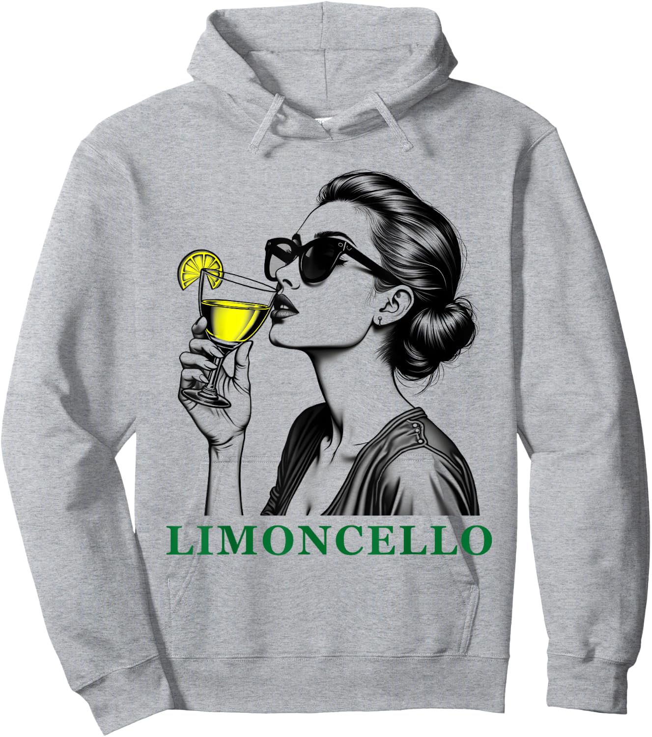 Limoncello Italian Liqueur Sicily Lemon Summer Cocktail Hoodie - Hoodie | Ash