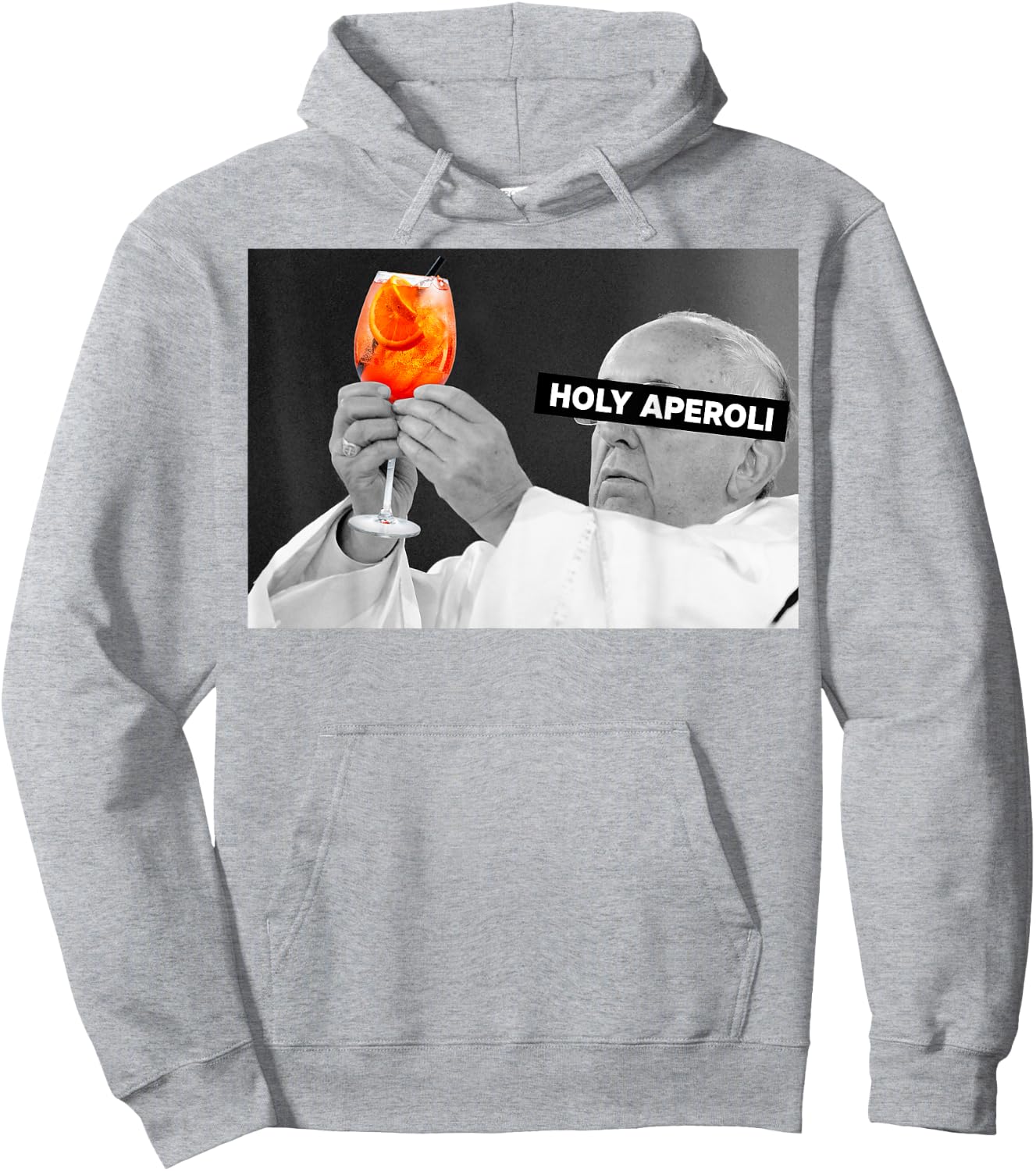 HOLY APEROLI X POPE DRIP X FRANCIS SPRITZ CLUB , White Hoodie - Hoodie | Ash