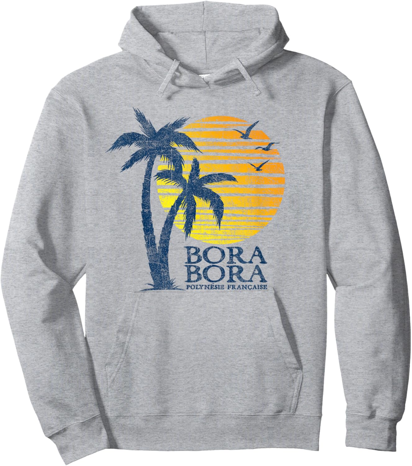 Bora Bora French Polynesia Beach Sunset Souvenir Hoodie - Hoodie | Ash