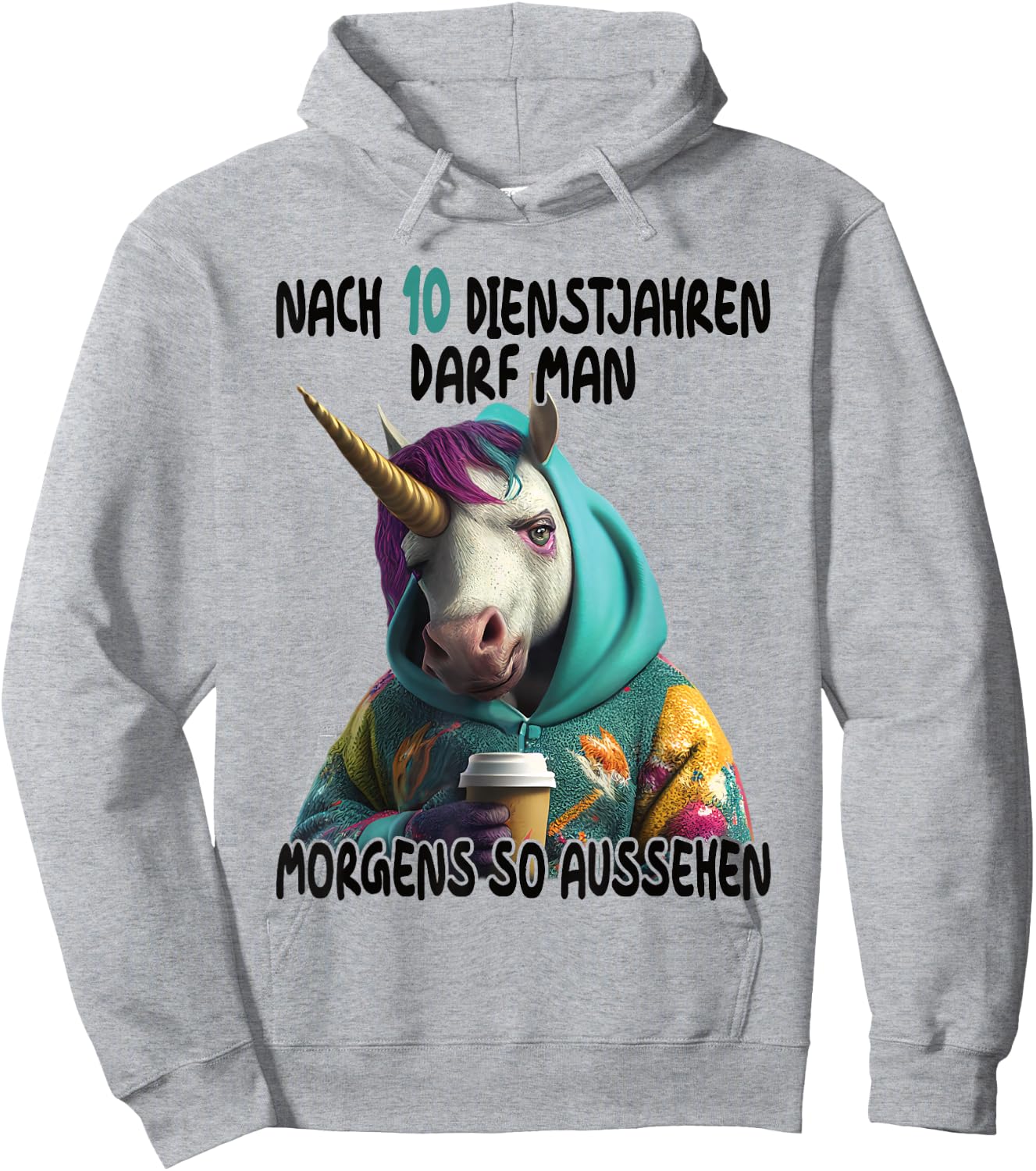 10th Anniversary 10th Service Anniversary Company Anniversary , White Hoodie - Hoodie | Ash