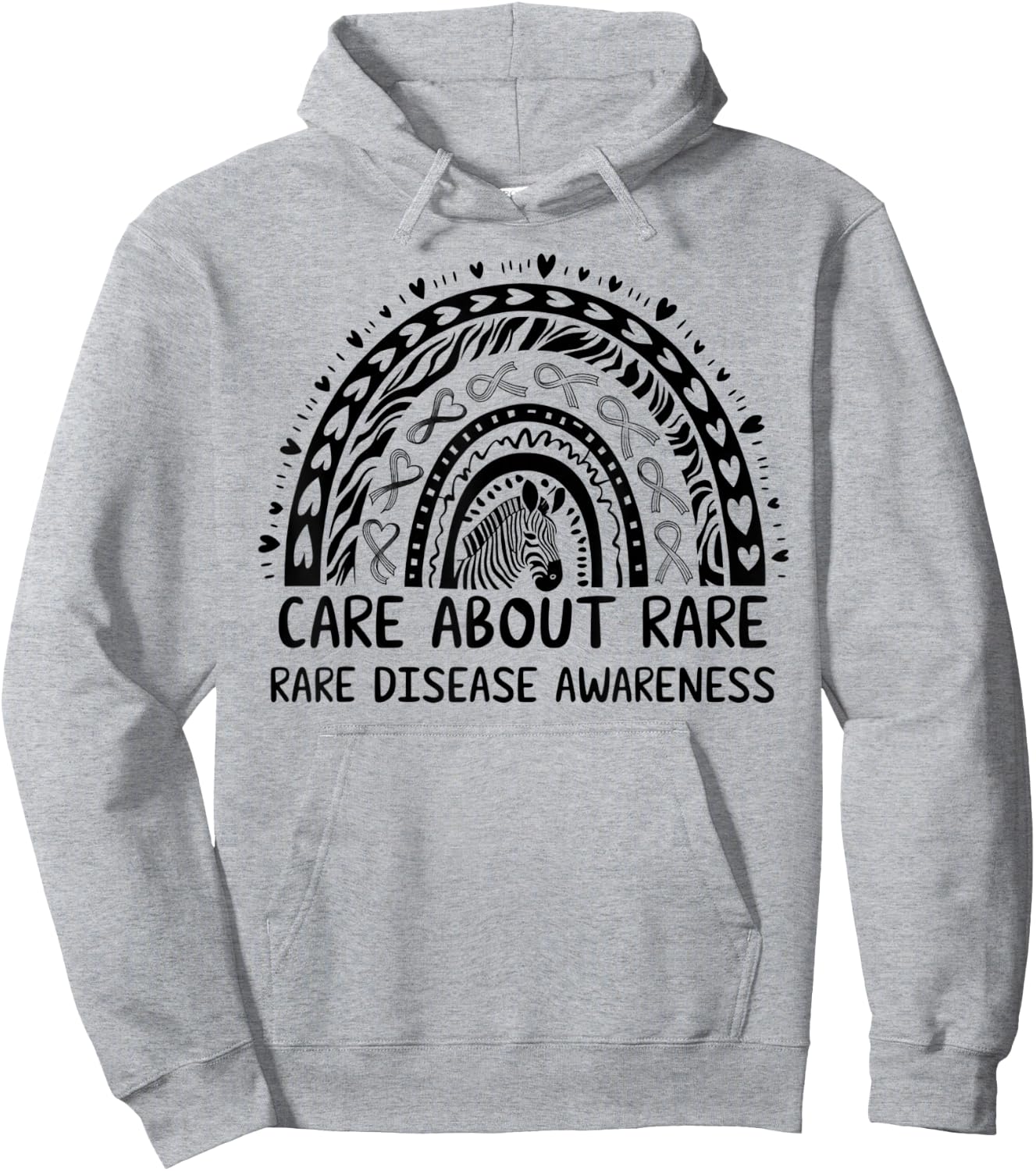 Rare Disease Day 2026 Shirt - Care Rare Disease Awareness Hoodie - Hoodie | Ash