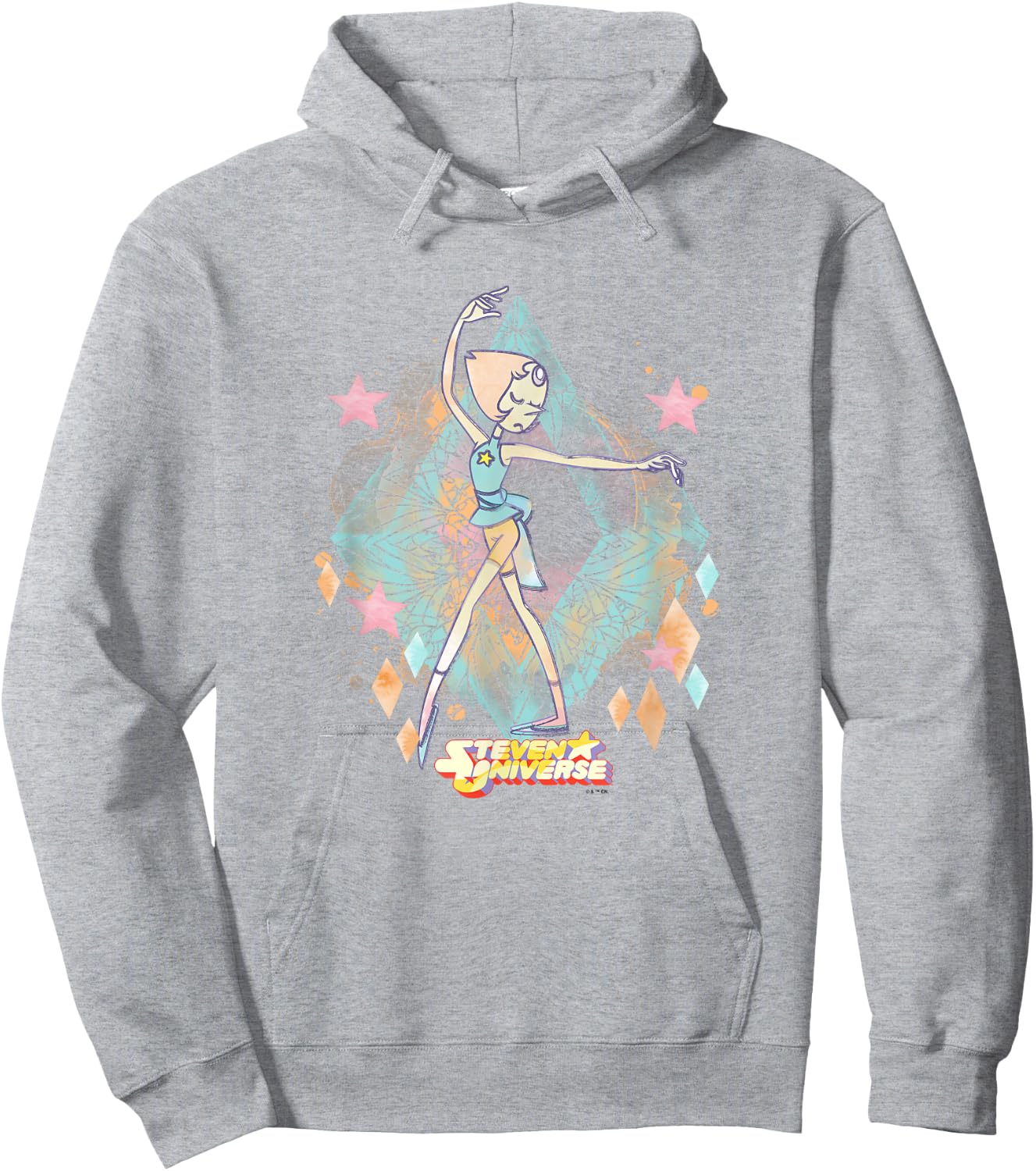Steven Universe Pearl Sketch Watercolor Faded Hoodie - Hoodie | Ash