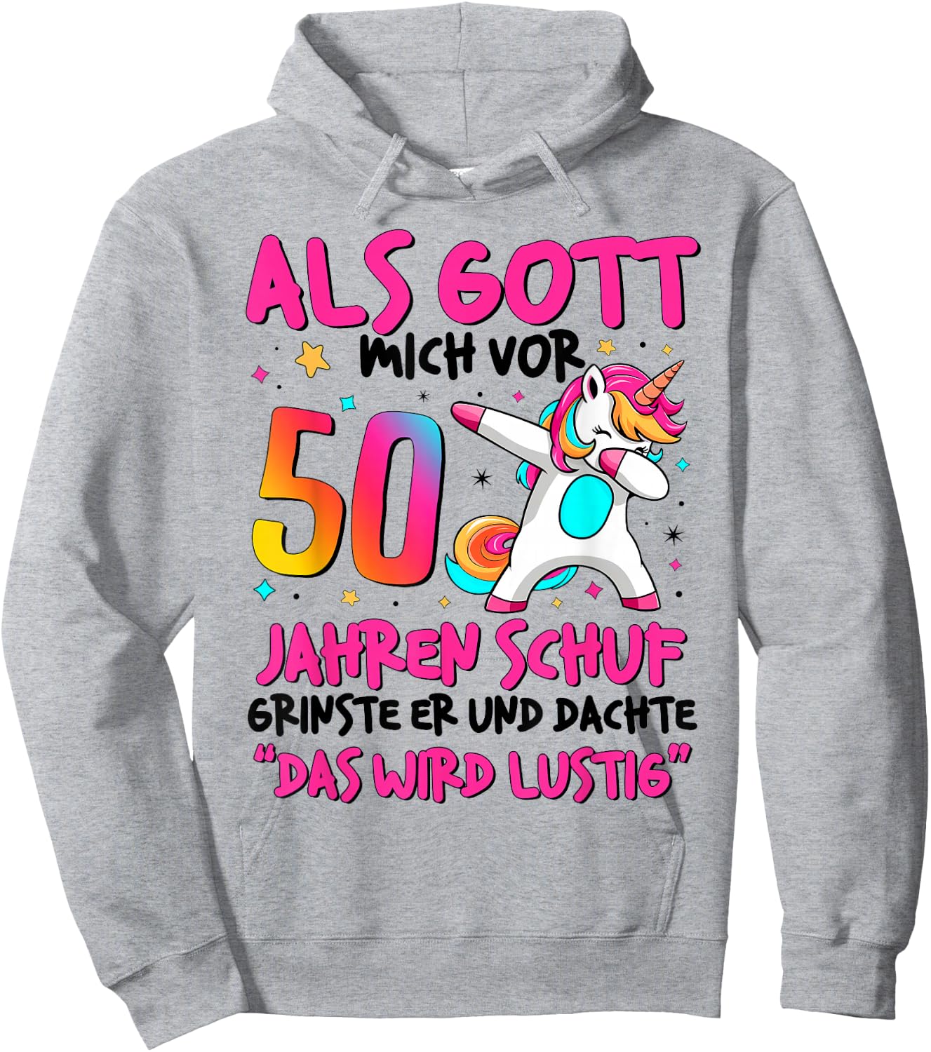 Women's 50th Birthday 50 Years Woman 50 It Will Be Funny, gray Hoodie - Hoodie | Ash