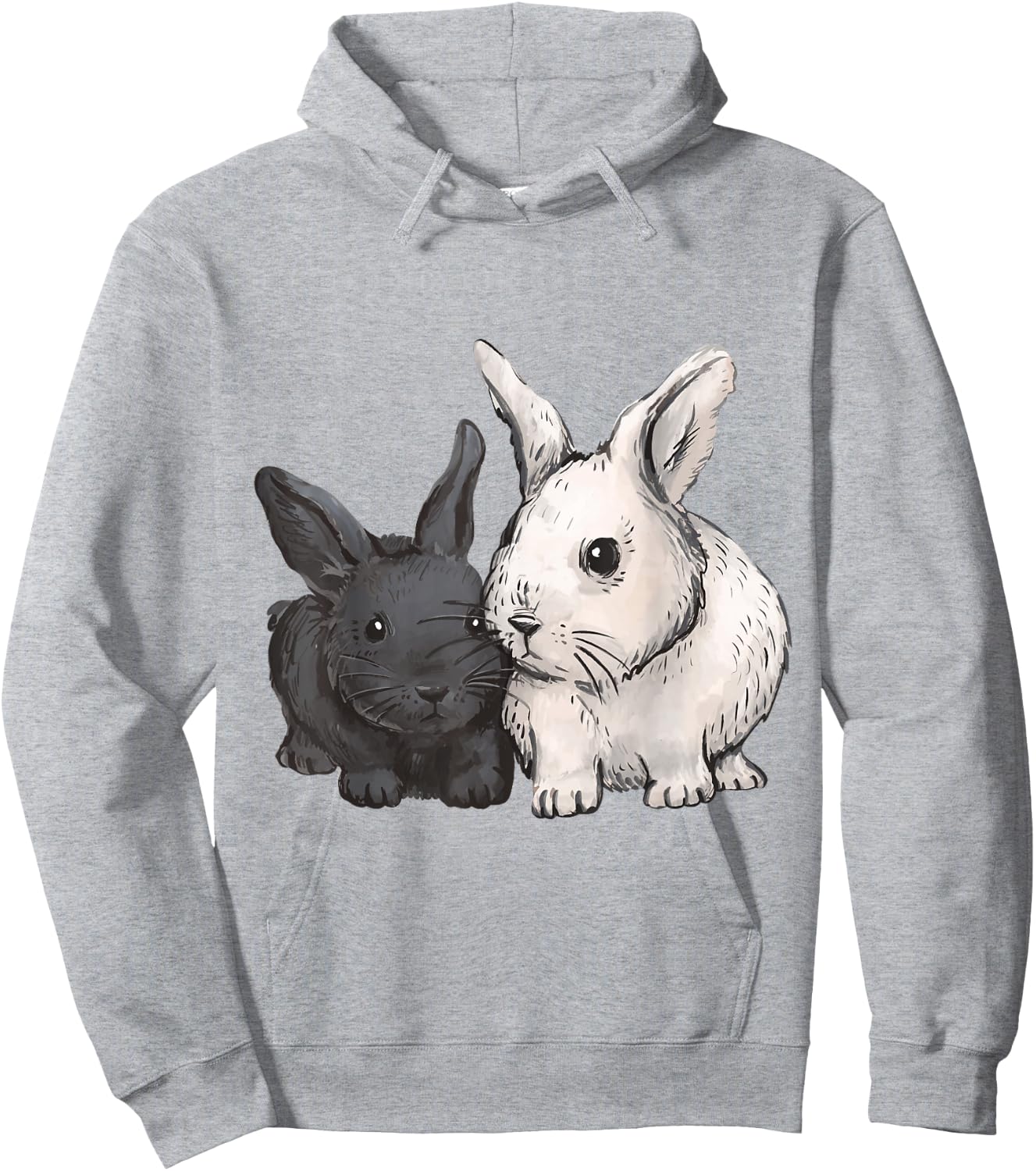 Hase Tierliebhaber Tier Druck Kaninchen Kinder Hoodie - Hoodie | Ash