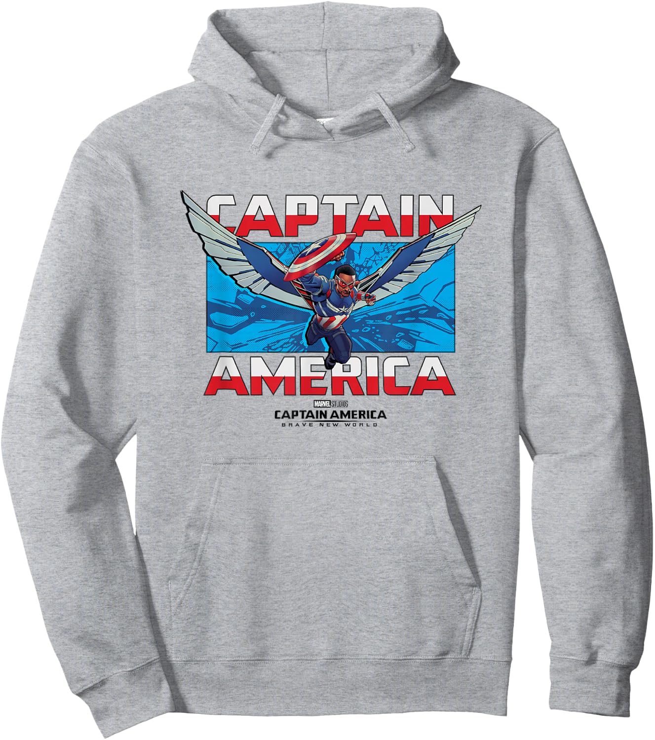 Marvel Captain America: Brave New World Sam Wilson Epic Shot Hoodie - Hoodie | Ash