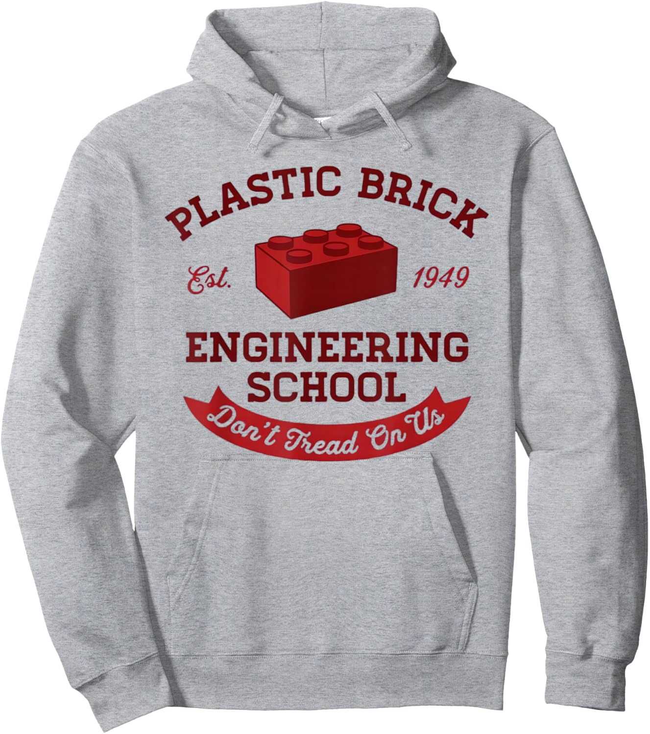 Plastic Brick Engineering School Funny Engineer Hoodie - Hoodie | Ash