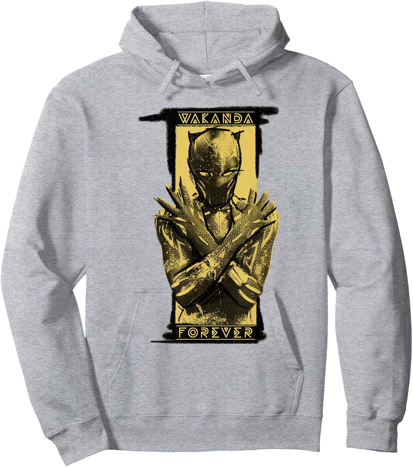 Marvel Black Panther: Wakanda Forever Shuri Salute Badge Hoodie - Hoodie | Ash