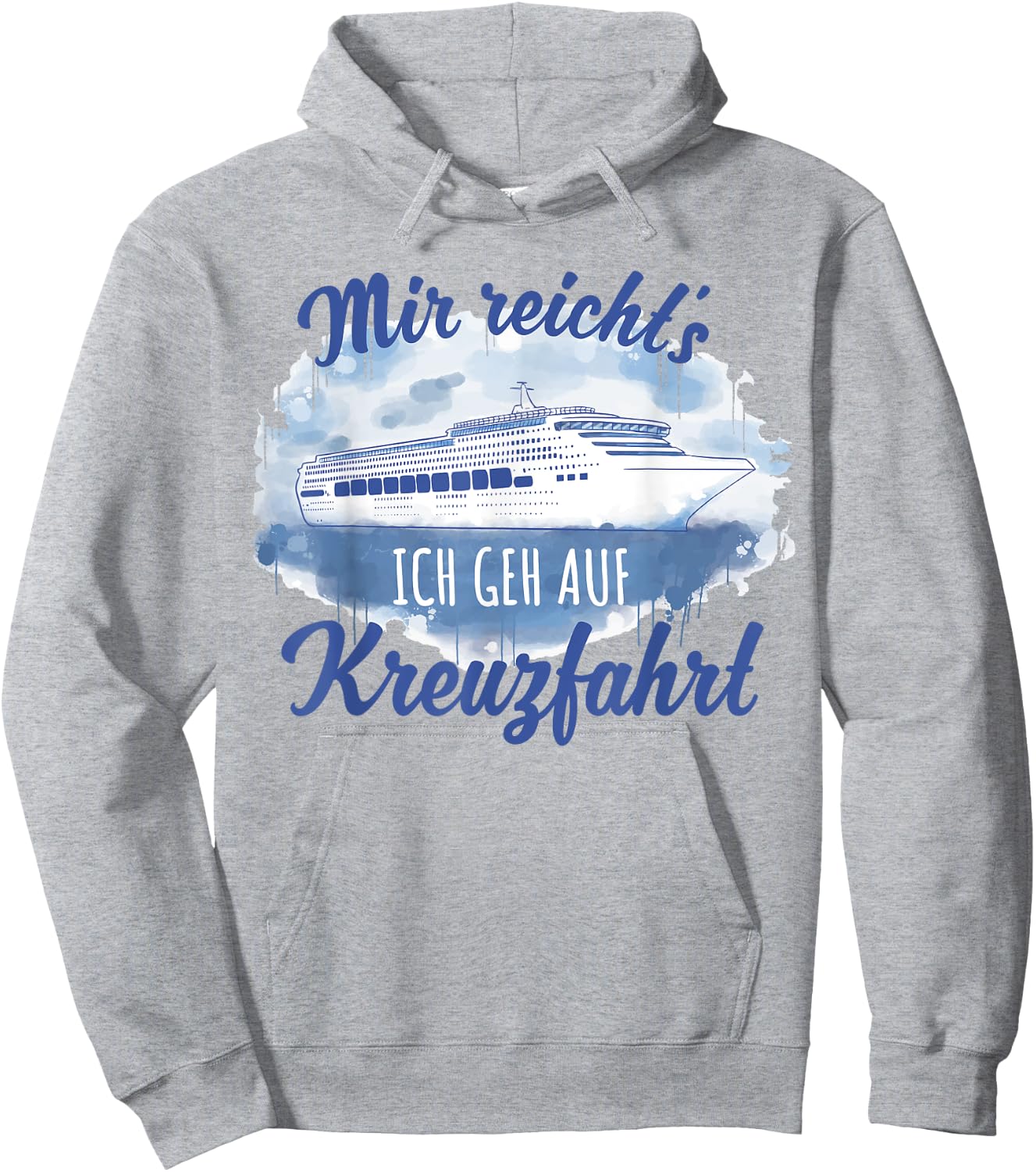 Mir reicht´s ich geh auf Kreuzfahrt [German Language], White, s Hoodie - Hoodie | Ash