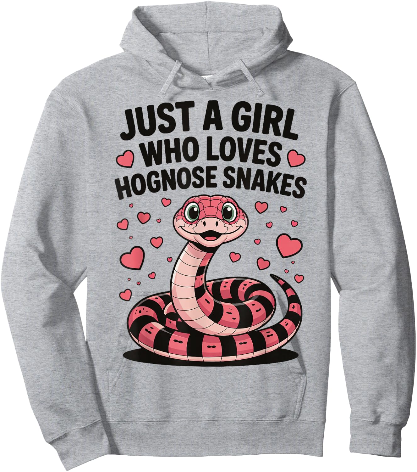 Just A Girl Who Loves Hognose Snakes Hoodie - Hoodie | Ash