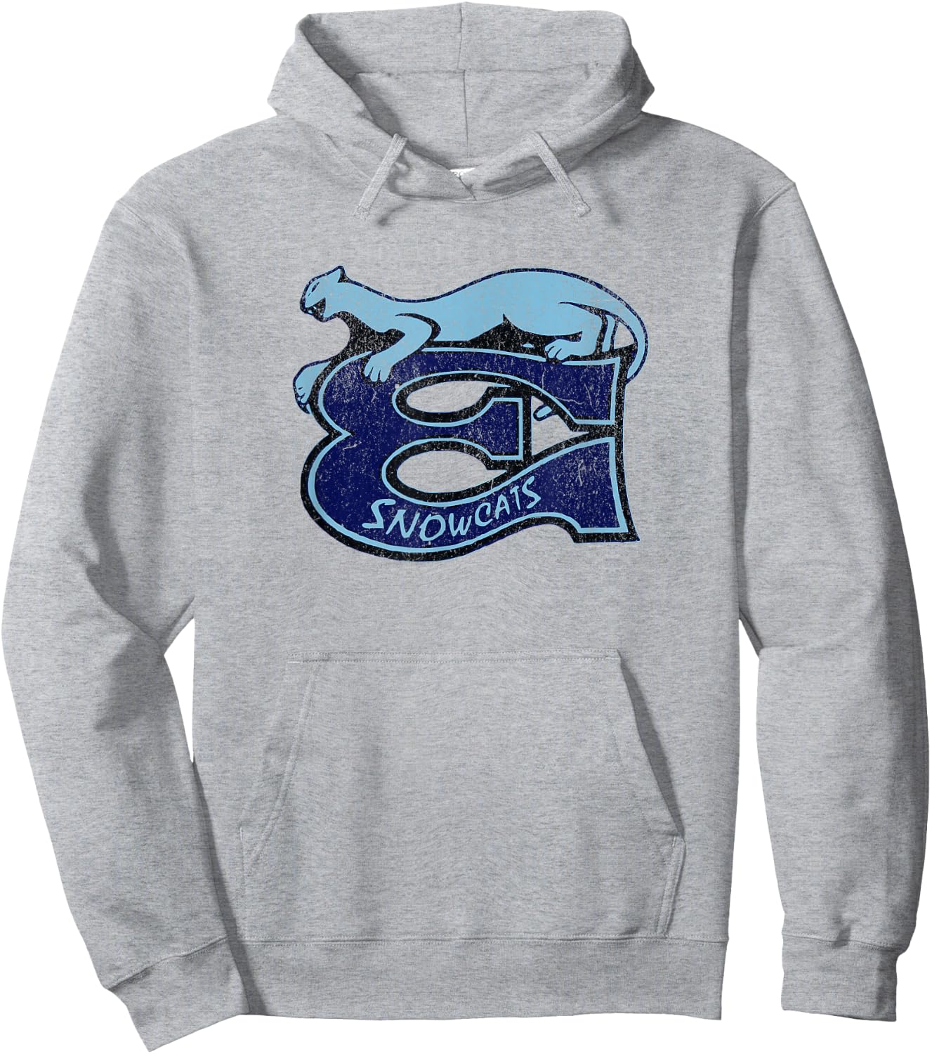 Retro Hockey Eugene Snowcats Équipe de hockey des années 90 Hoodie - Hoodie | Ash
