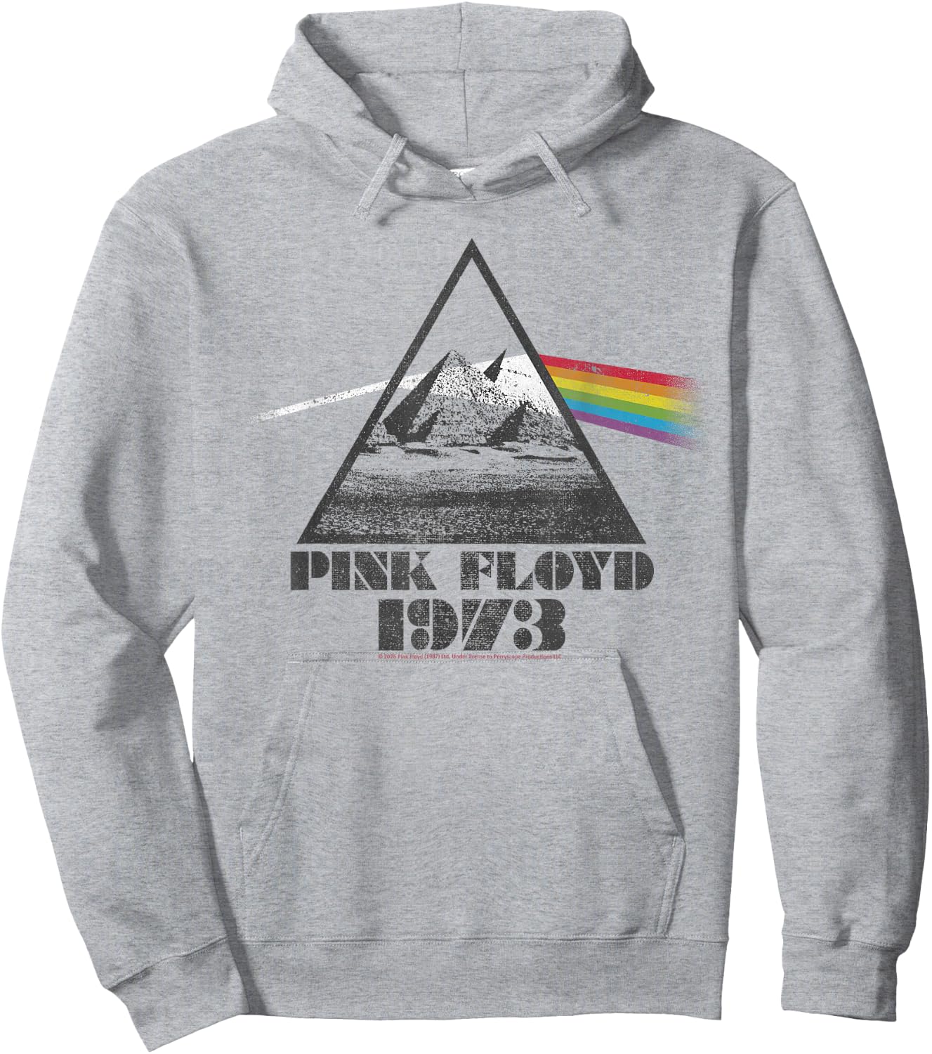 Pink Floyd 1973 La Face cachée de la Lune Prism Rainbow Hoodie - Hoodie | Ash