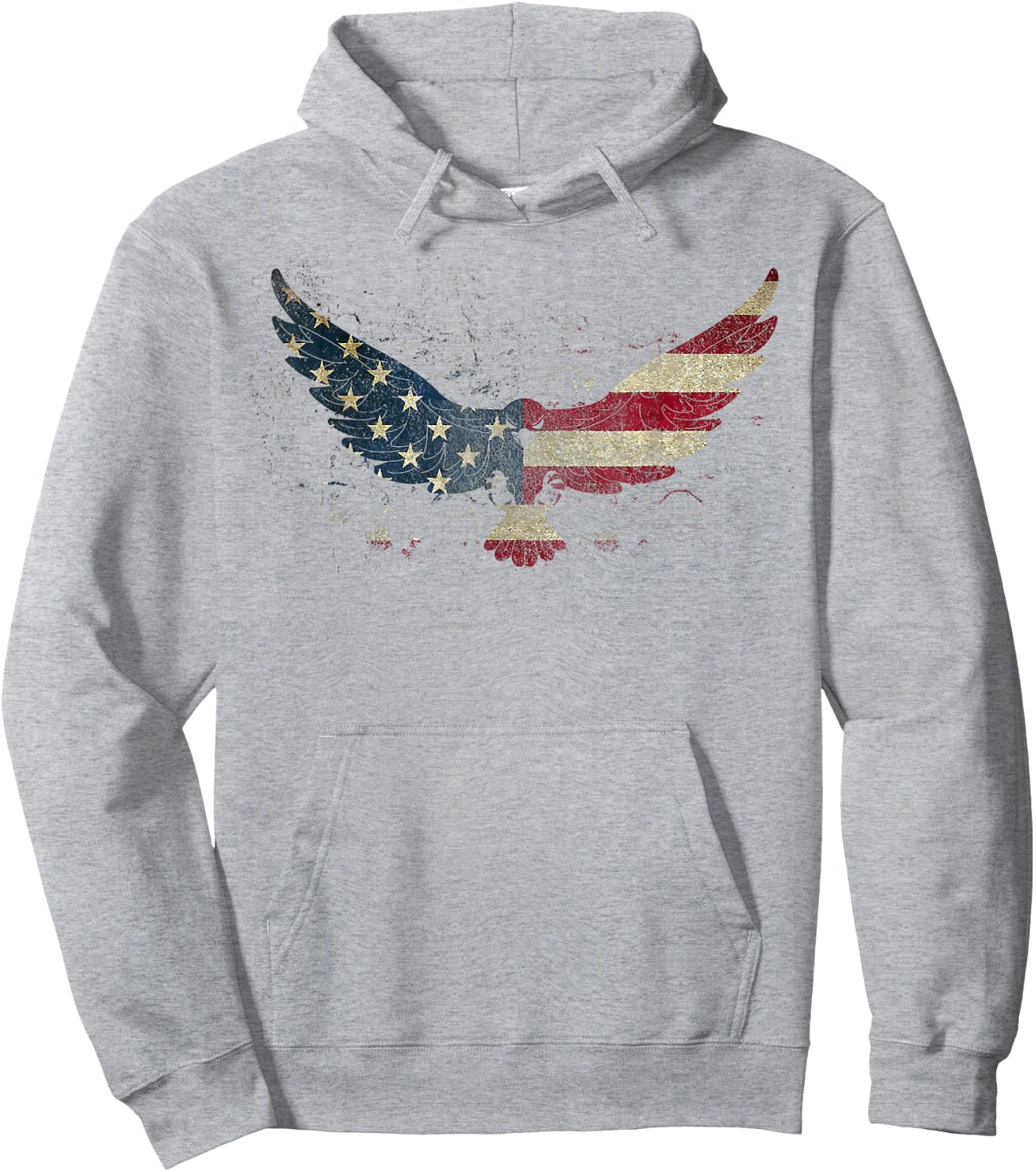 American Flag Eagle Shirt 4th of July Men Women Kids Hoodie - Hoodie | Ash
