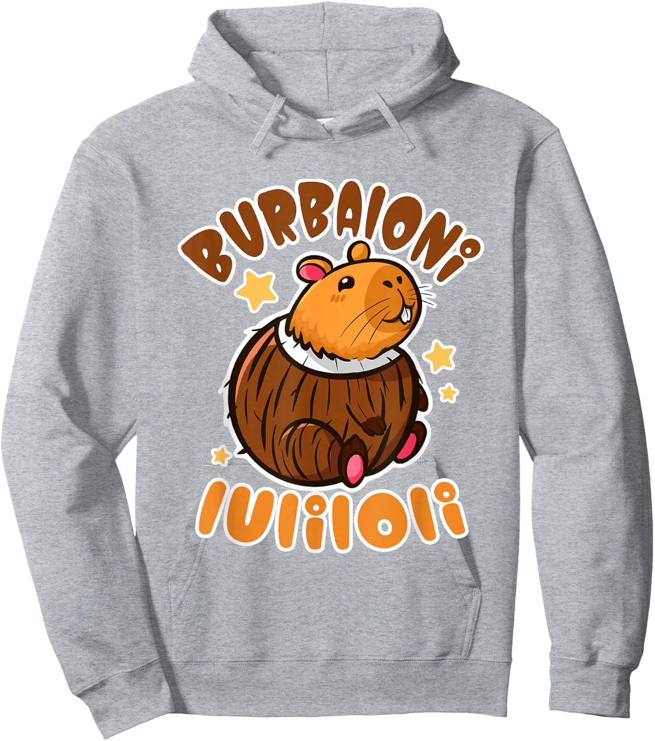 Italian Brainrot Burbaloni Luliloli Lustige Jungs Hoodie - Hoodie | Ash