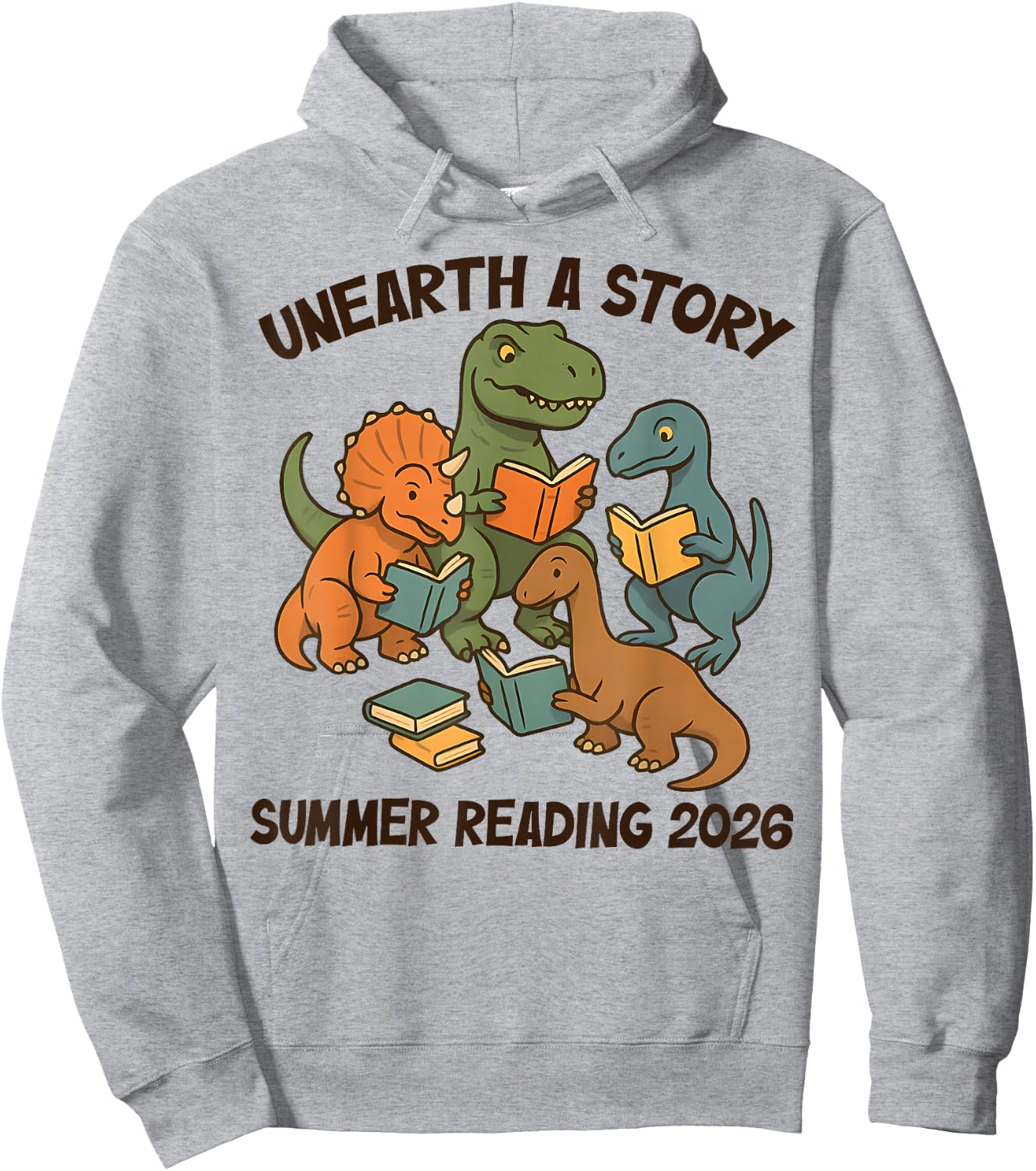 Unearth a Story Summer Reading 2026 Men Women Kids Hoodie - Hoodie | Ash