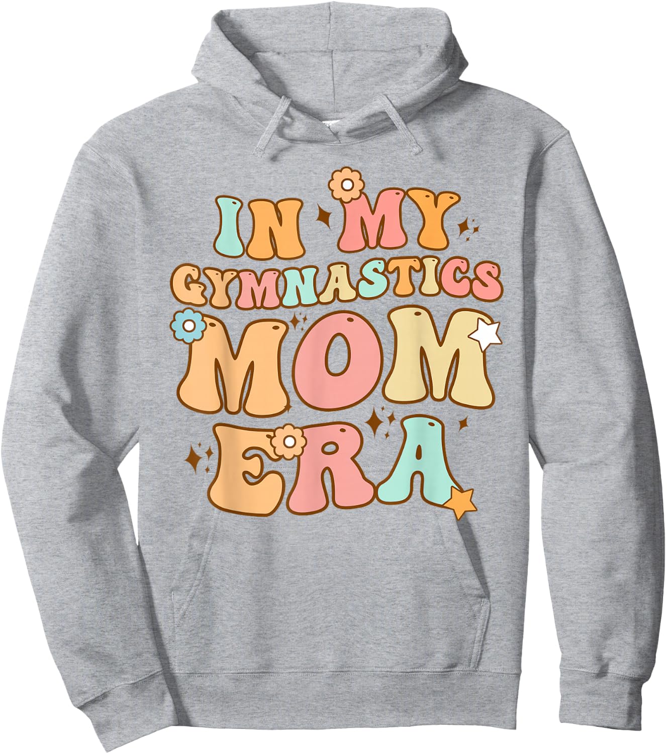 In My Gymnastics Mom Era Groovy Funny Mom Mother's Day Hoodie - Hoodie | Ash