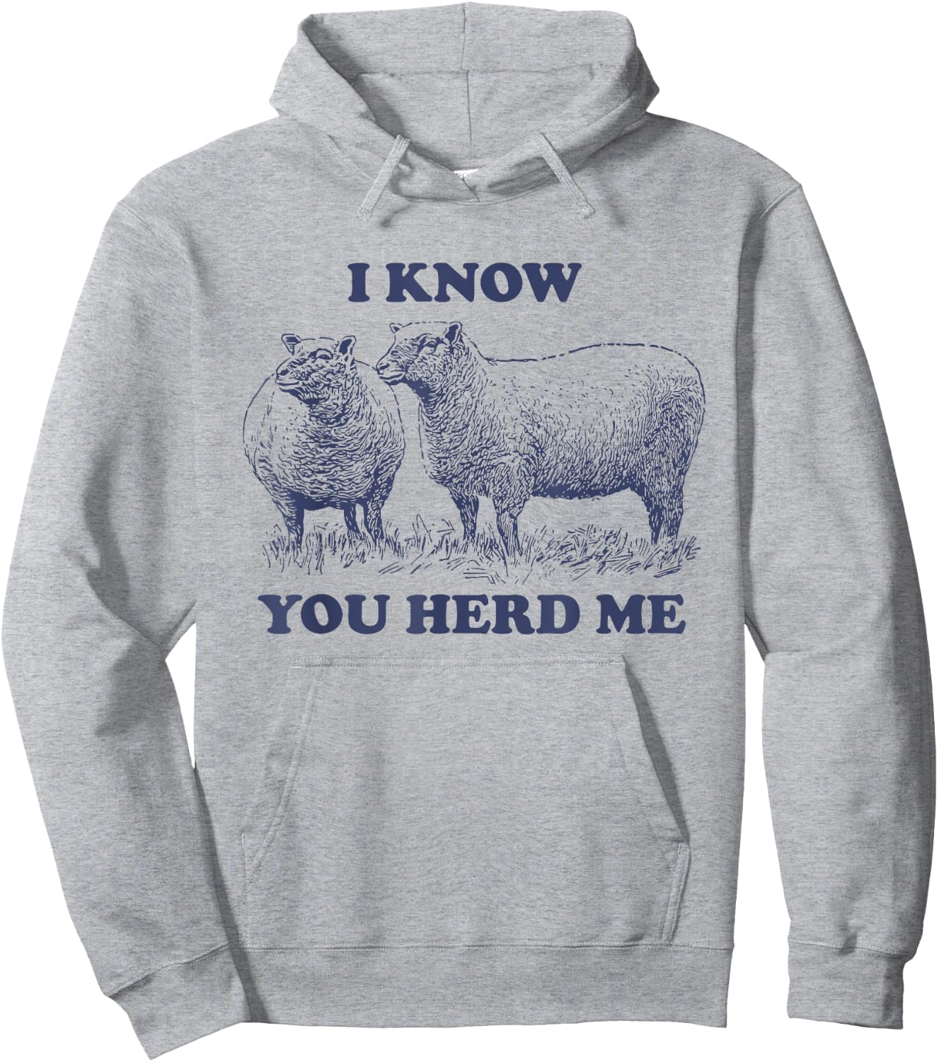 I Know You Herd Me Sheep Pun Hoodie - Hoodie | Ash
