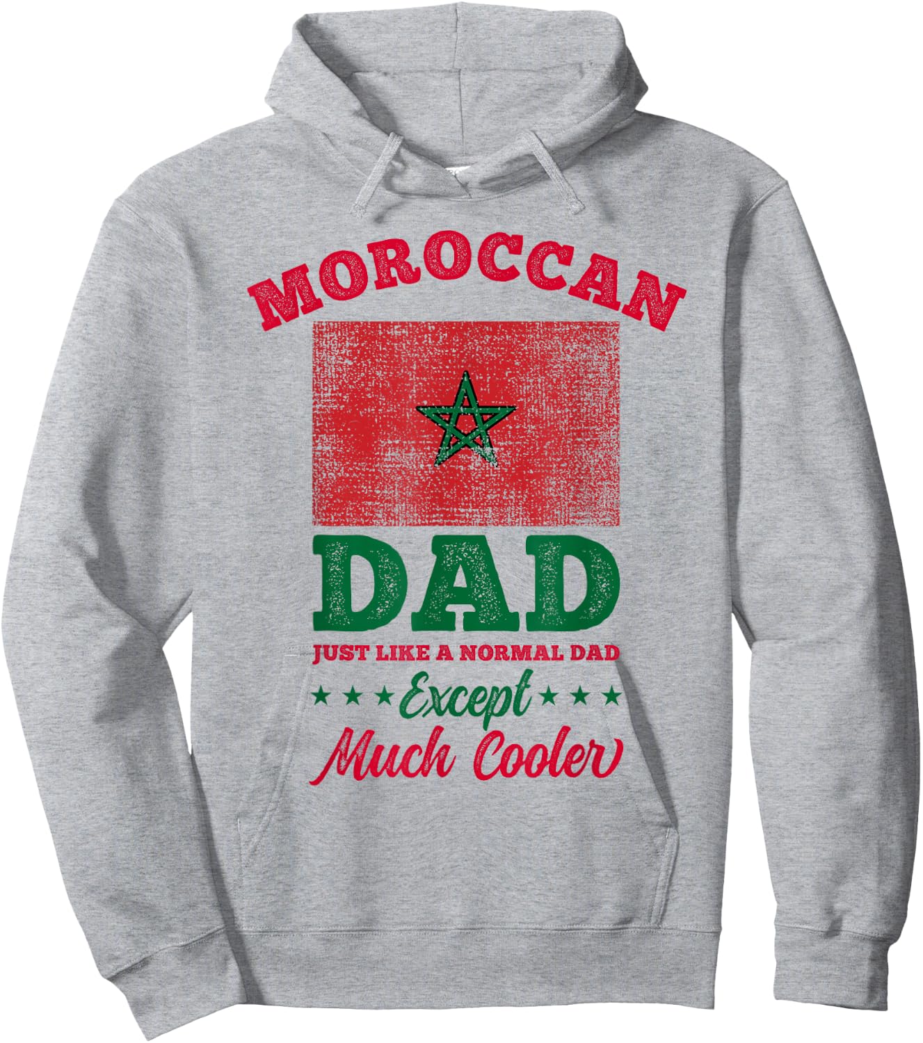 Moroccan Dad Fathers Day Hoodie - Hoodie | Ash