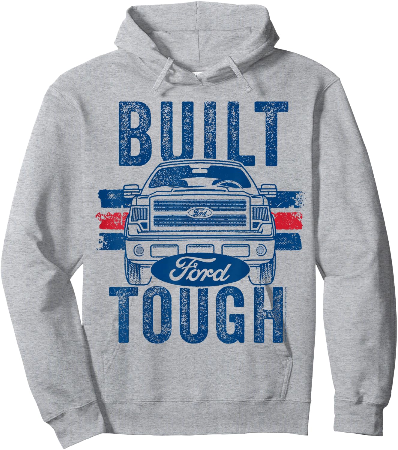 Ford F-150 Truck Built Tough with Logo Hoodie - Hoodie | Ash