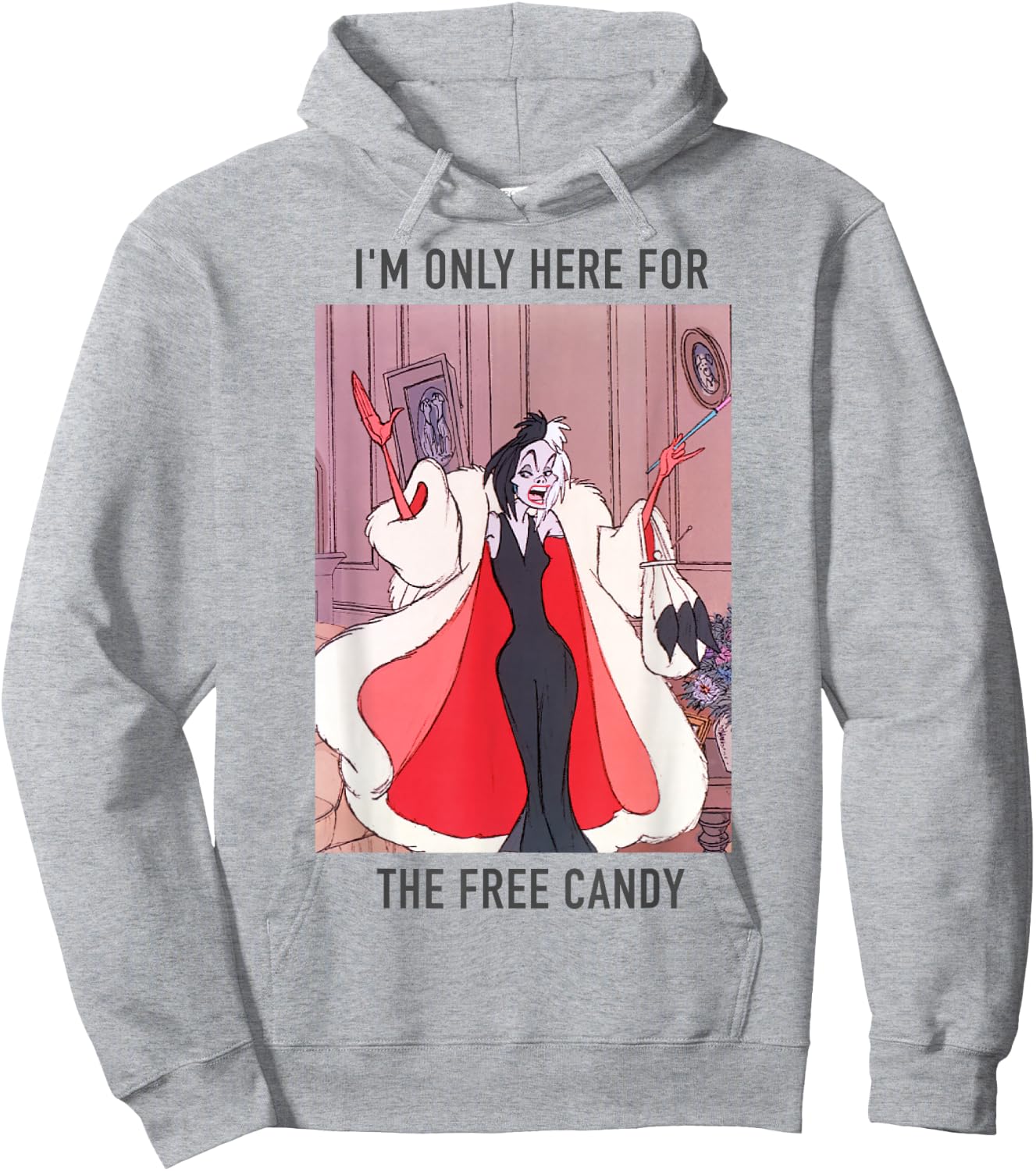 Disney 101 Dalmatians Halloween Cruella De Vil Poster Hoodie - Hoodie | Ash