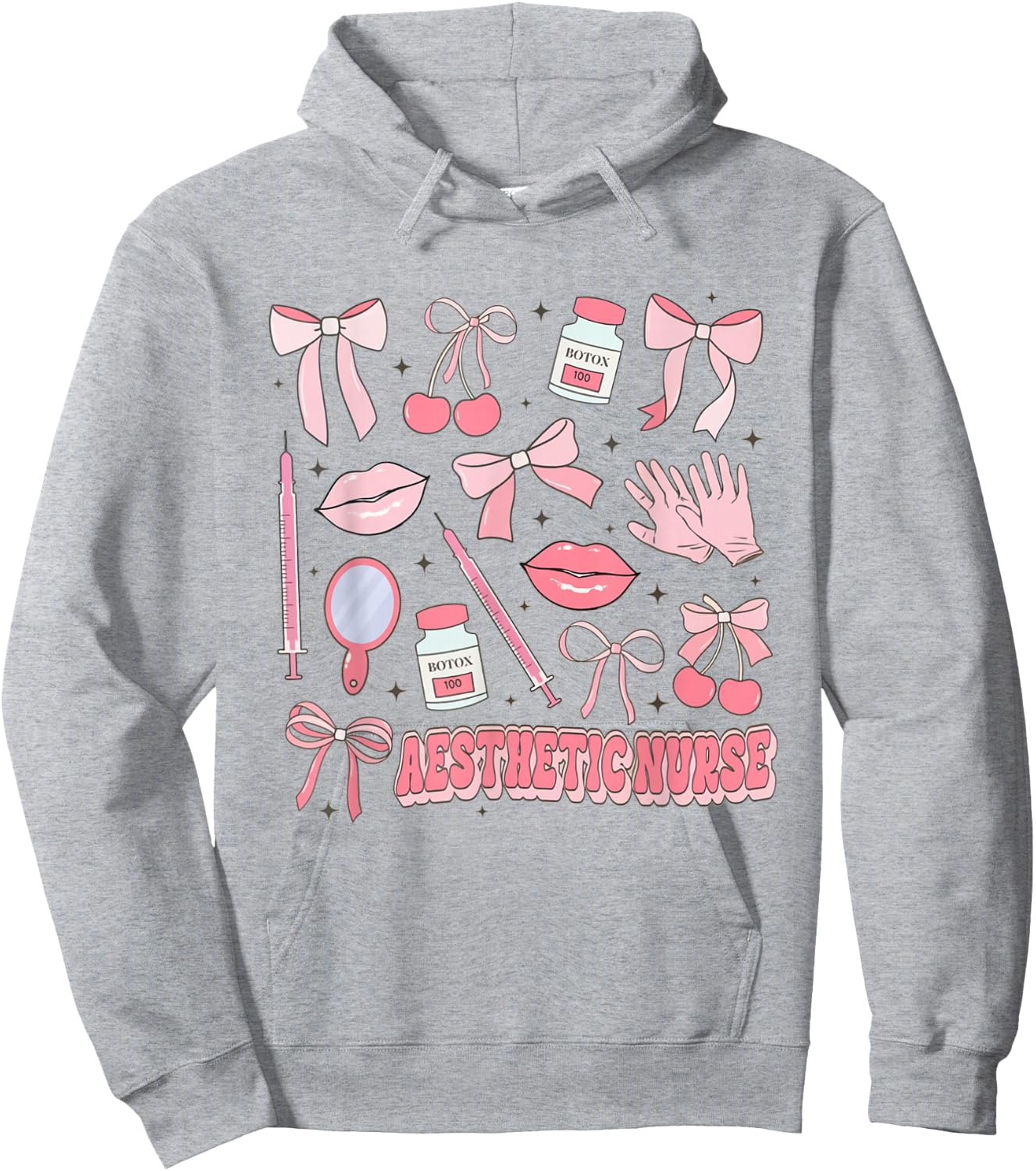 Coquette Aesthetic Nurse Injector Dermatology Botox Nurse Hoodie - Hoodie | Ash