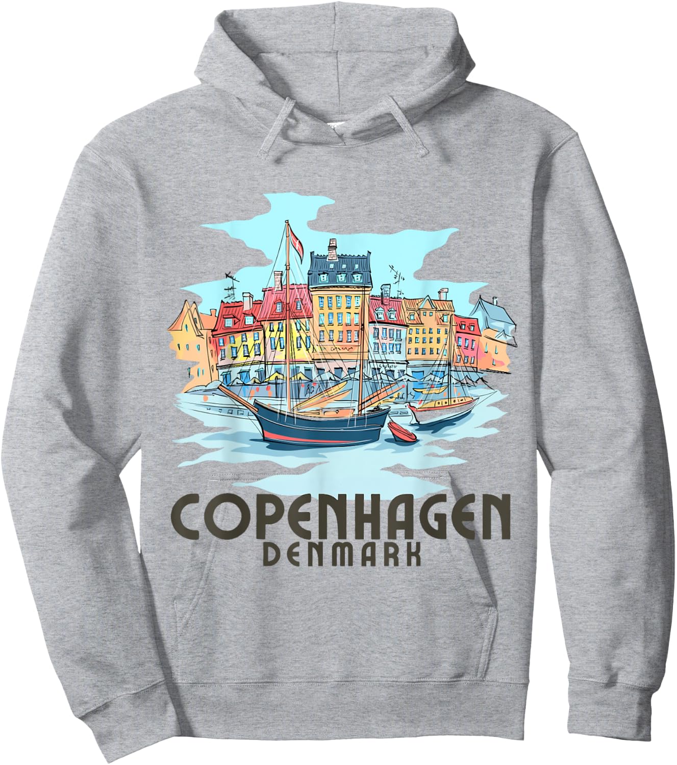 Copenhagen Denmark / Copenhagen Hoodie - Hoodie | Ash
