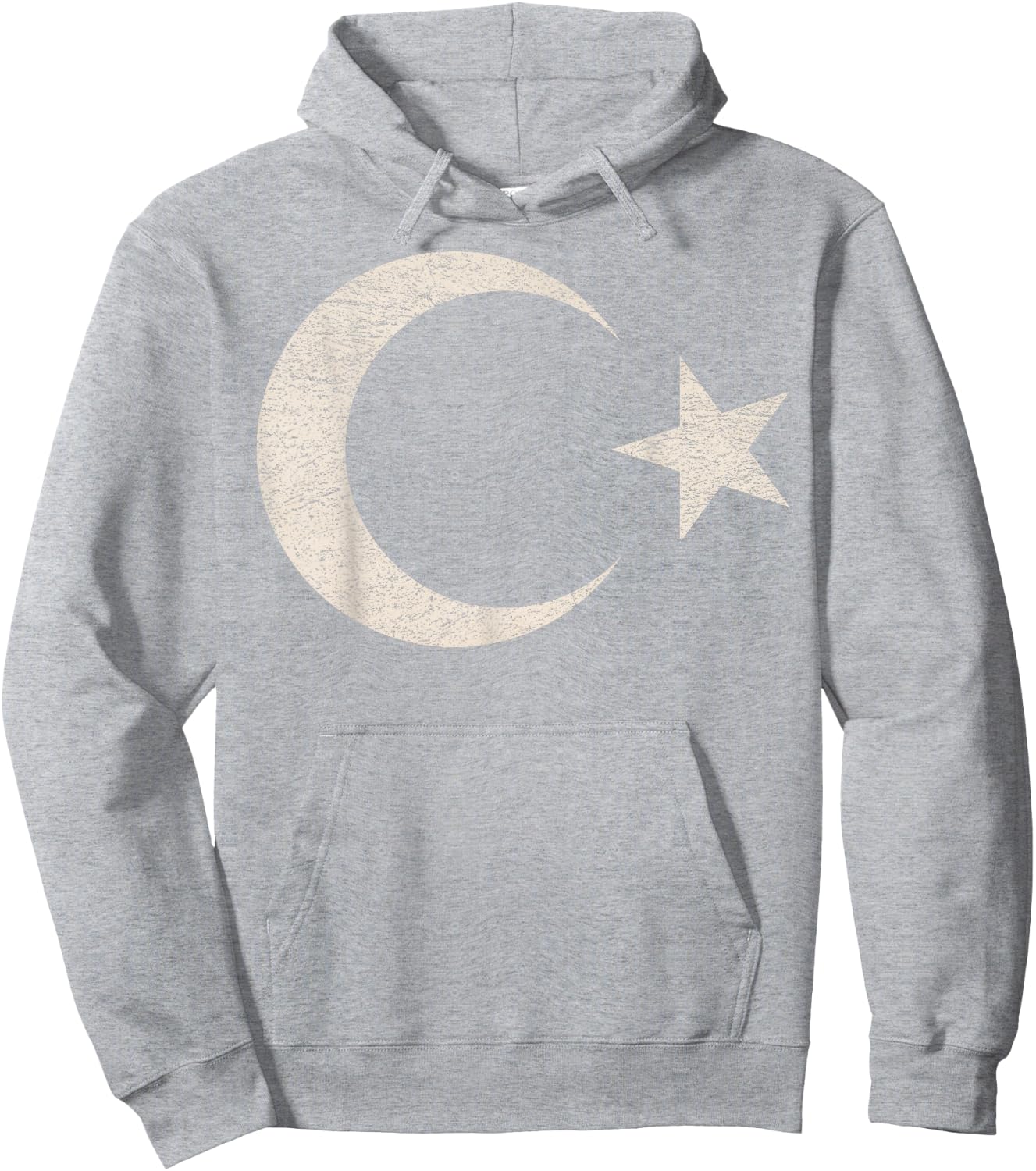 Vintage Turkish Flag Türkiye Türk Bayragi Turkey Hoodie - Hoodie | Ash