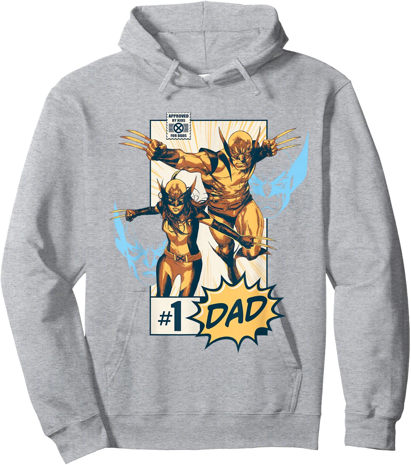 Marvel X-Men Wolverine & X-23#1 Dad Hoodie - Hoodie | Ash
