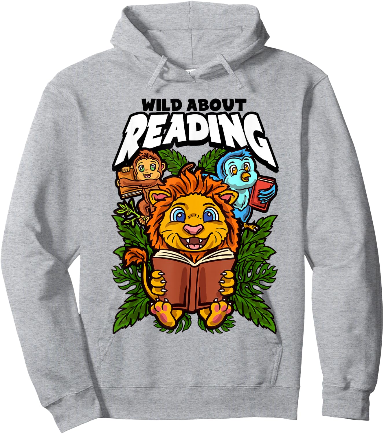 Wild about reading books, Reading is a ticket to adventure Hoodie - Hoodie | Ash