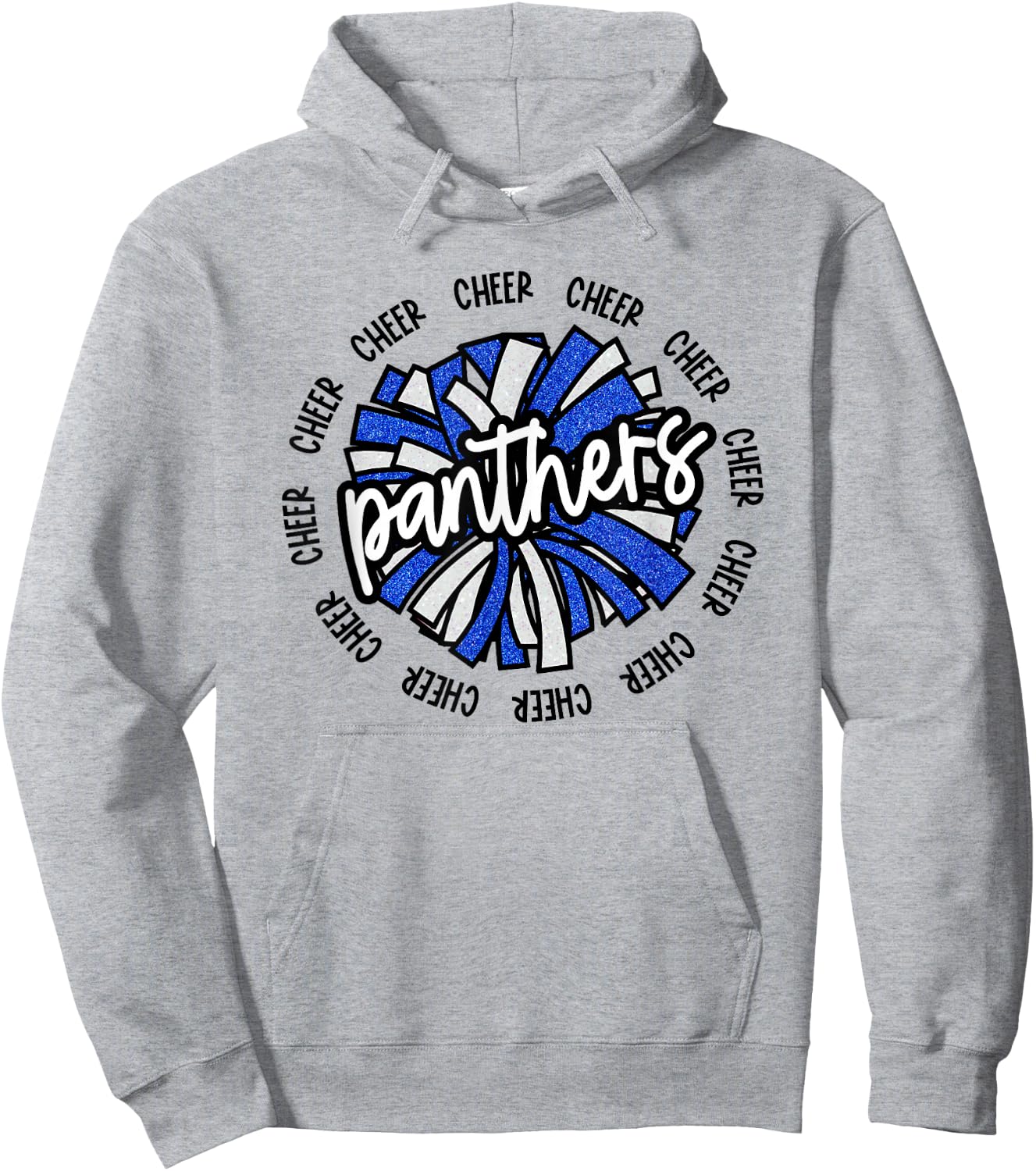 School Spirit Panthers Cheer Panther Pride Fan Team Items Hoodie - Hoodie | Ash