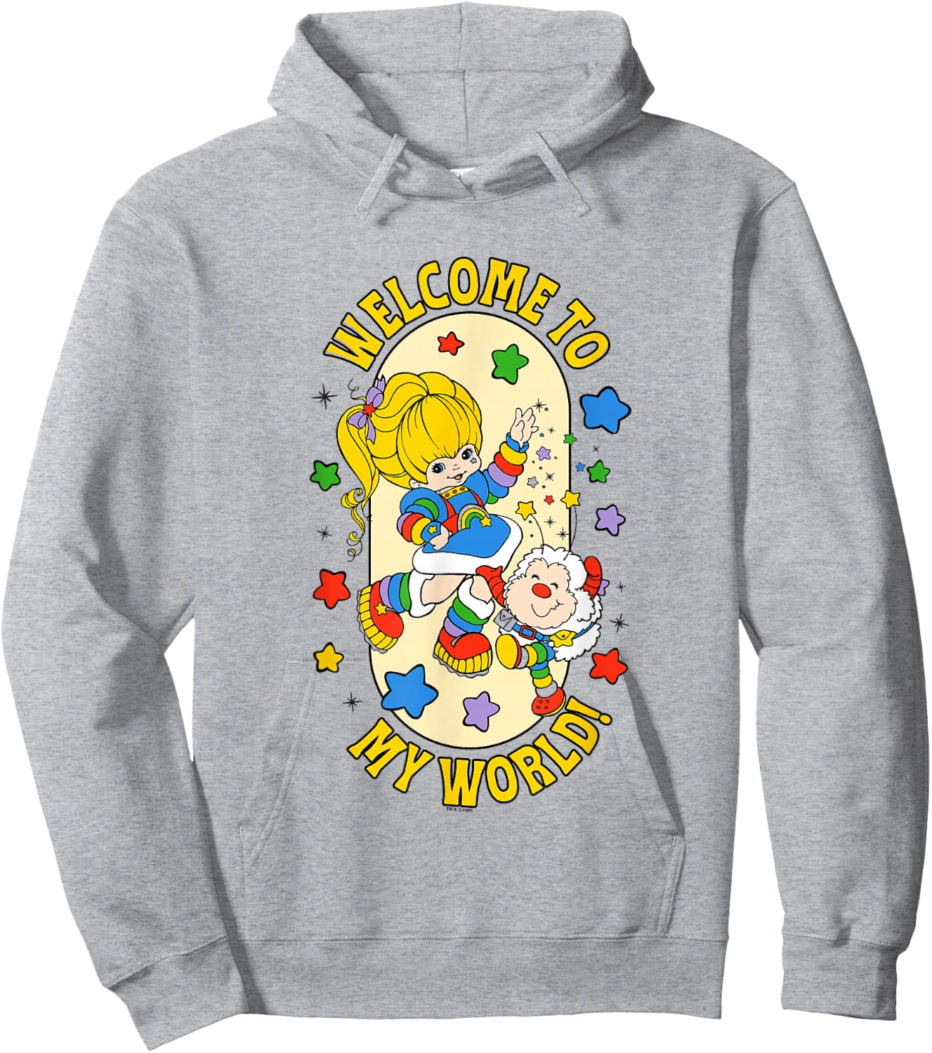 Rainbow Brite Welcome to My World Vintage Sprite Hoodie - Hoodie | Ash