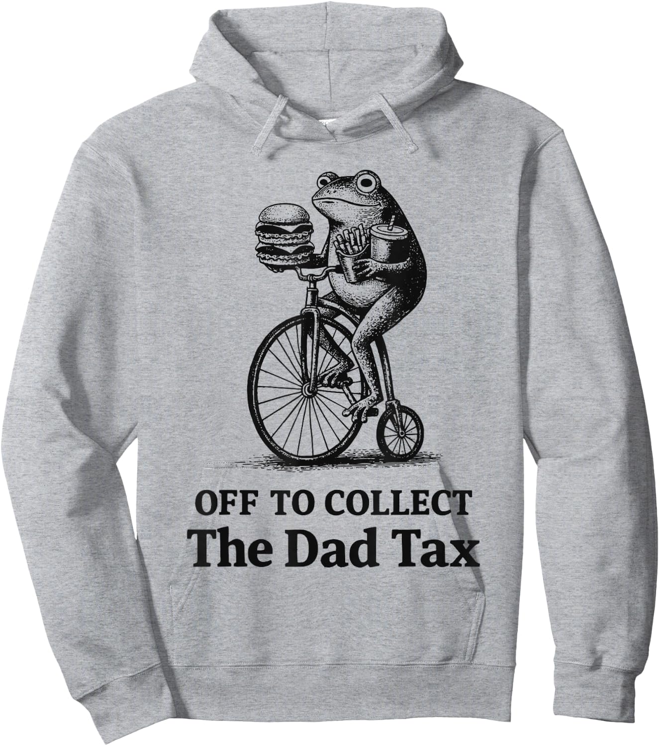 Father's Day Off to Collect The Dad Tax Funny Dad Joke Hoodie - Hoodie | Ash
