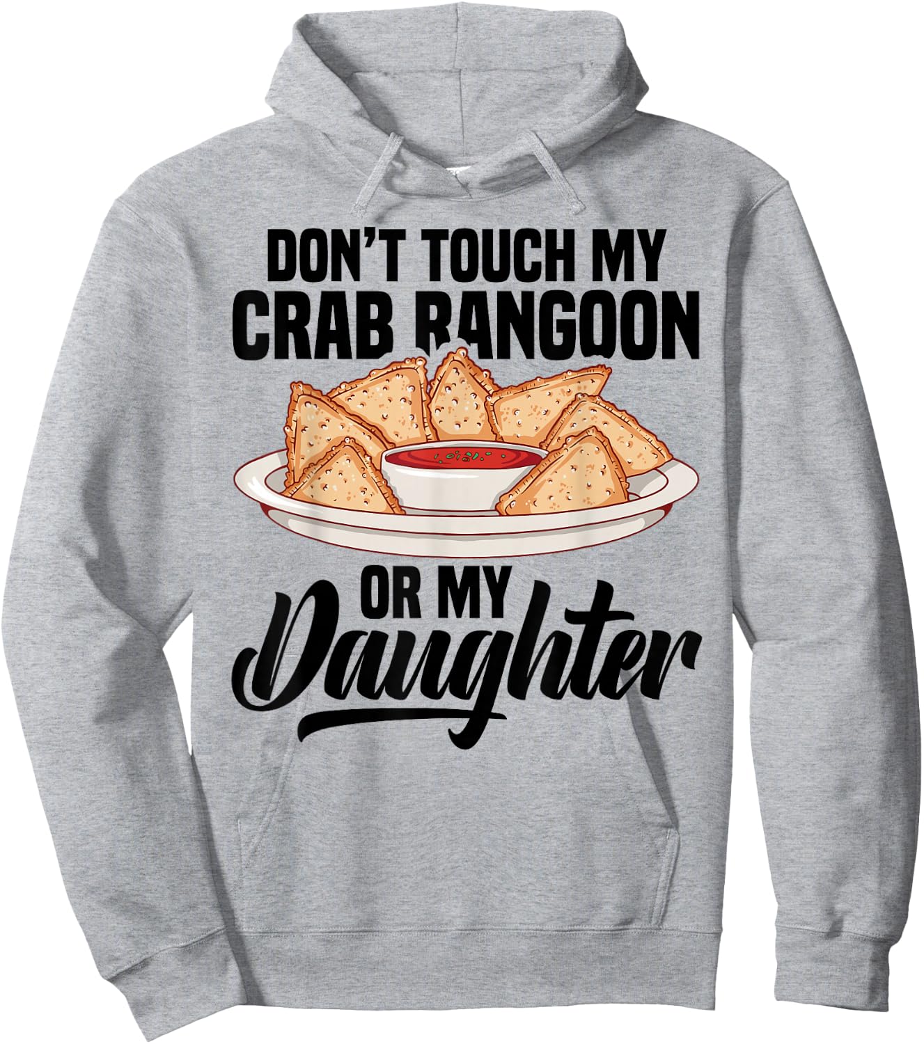 Crab Rangoon Tradition Meal Lover Chinese Crab Rangoon Hoodie - Hoodie | Ash