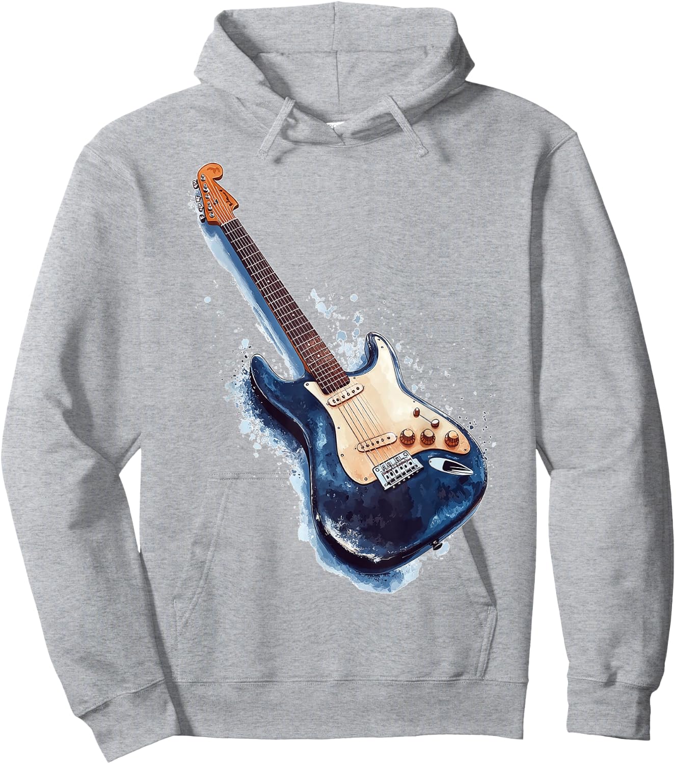 Gitarre Musikinstrument Grafik Kunst Gitarre Hoodie - Hoodie | Ash