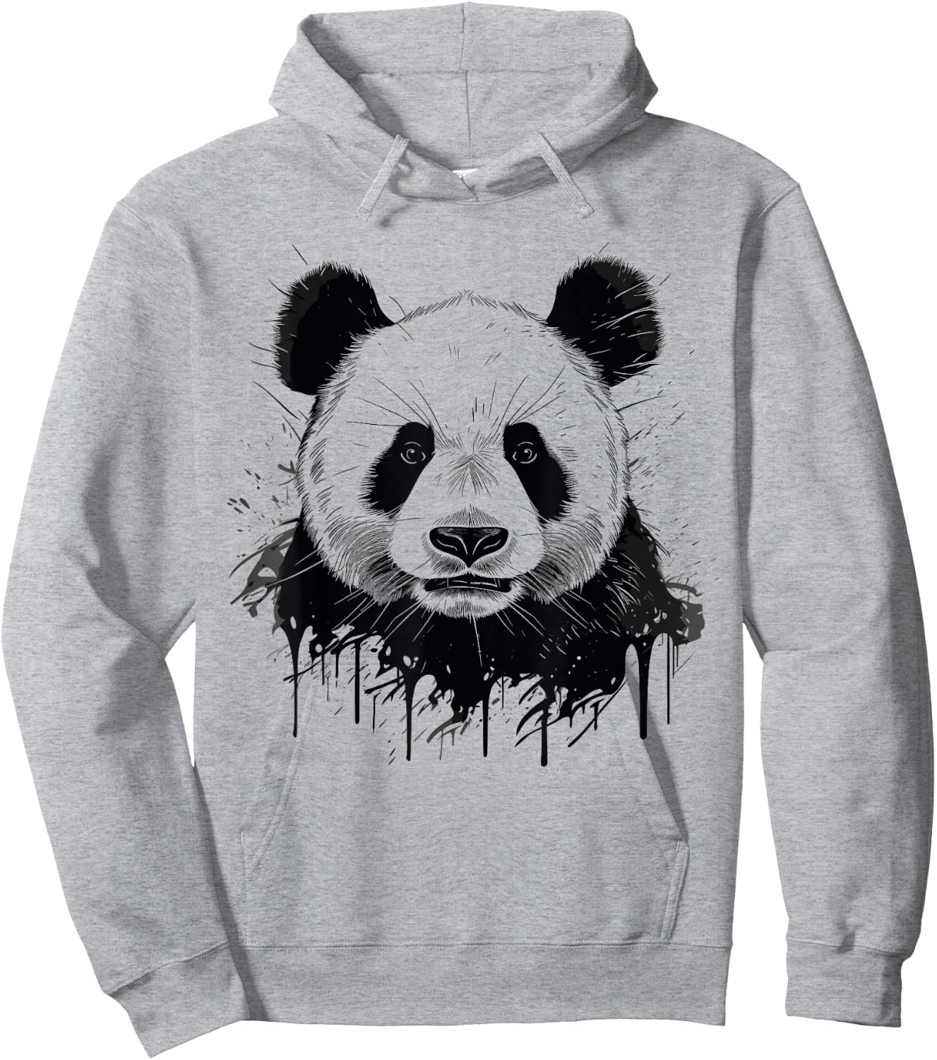 Watercolour Panda Hoodie - Hoodie | Ash