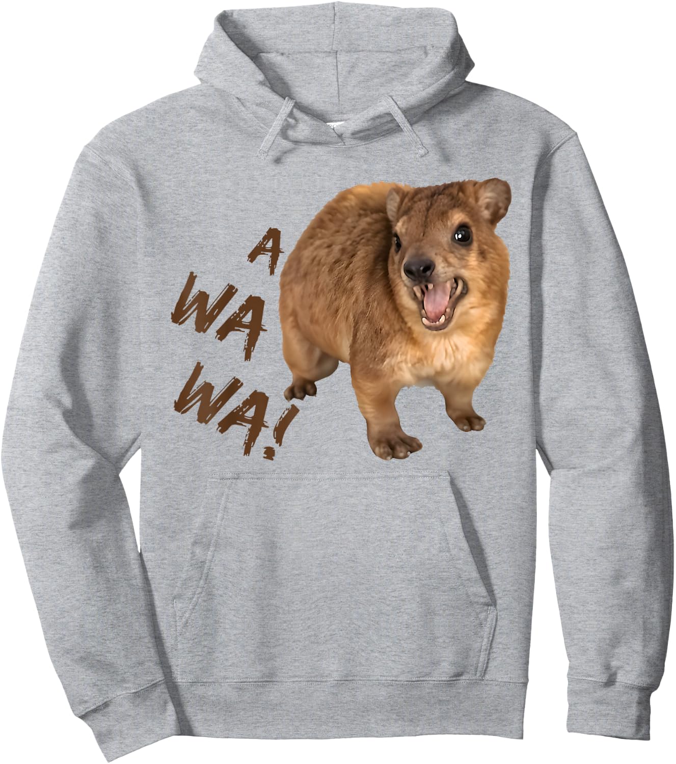 Awawa! Angry Screaming Hyrax Meme Hoodie - Hoodie | Ash