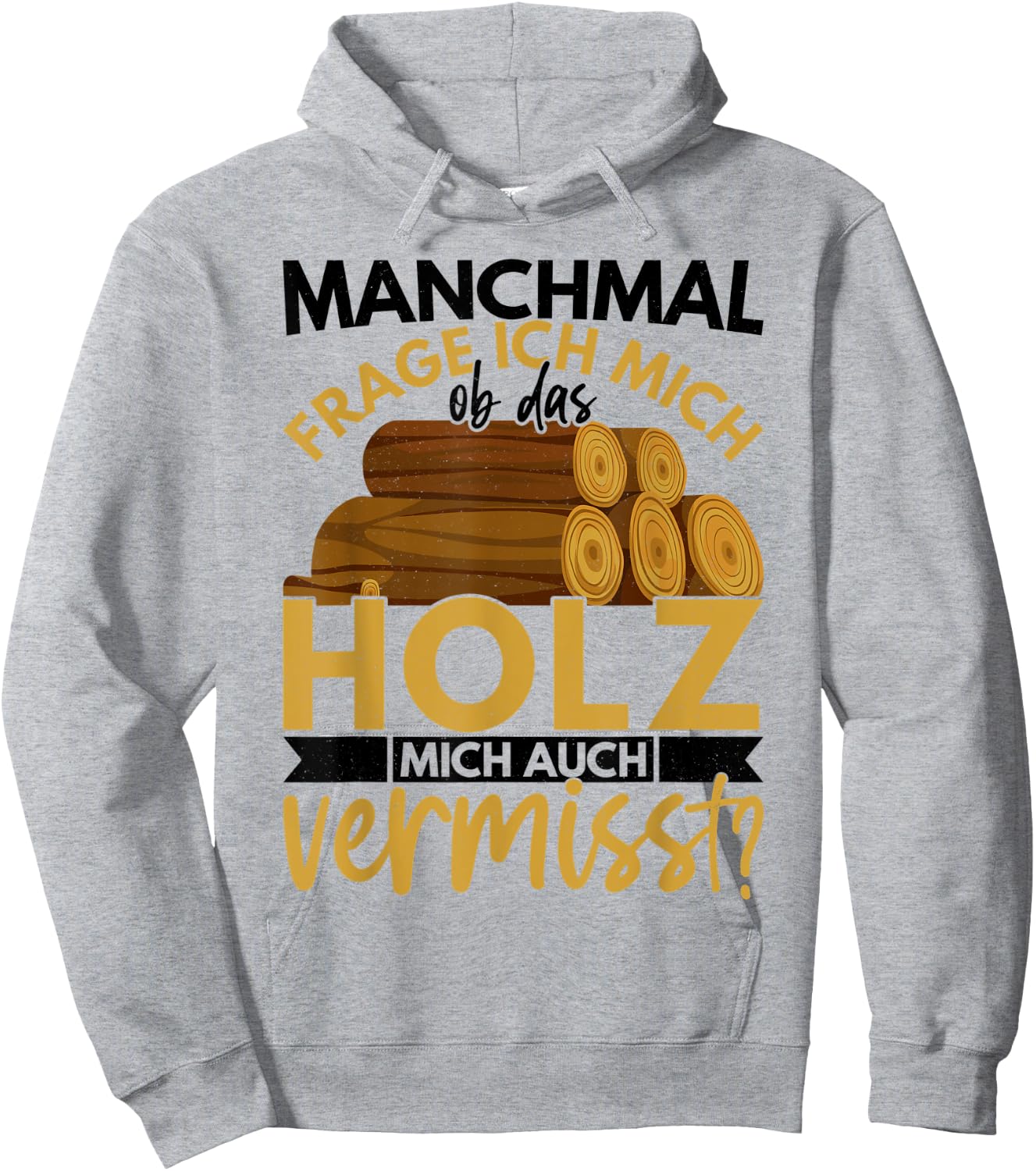 Holzarbeiter Geschenk Forstwirt Spruch Lustig Männer Ob Das Hoodie - Hoodie | Ash