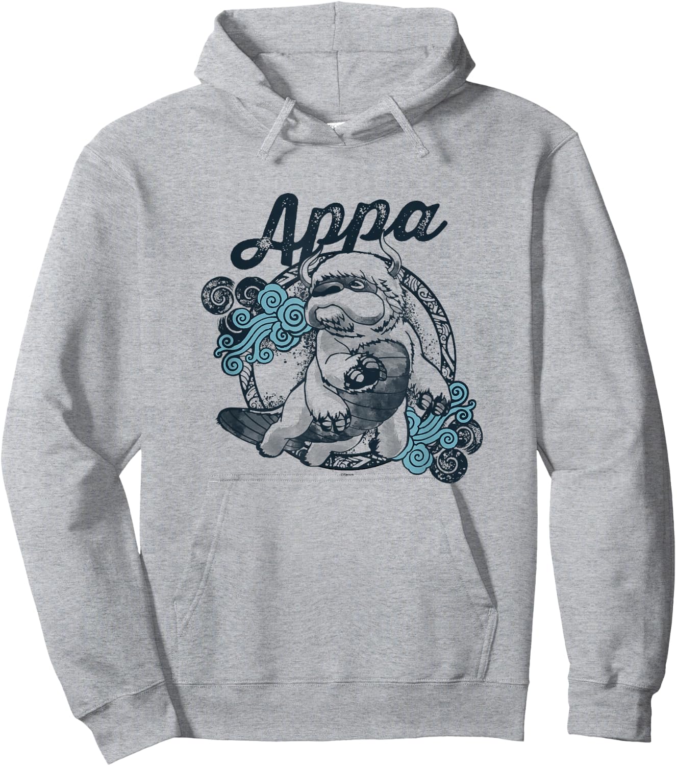 Avatar: The Last Airbender Appa Majestic Sky Bison Vintage Hoodie - Hoodie | Ash
