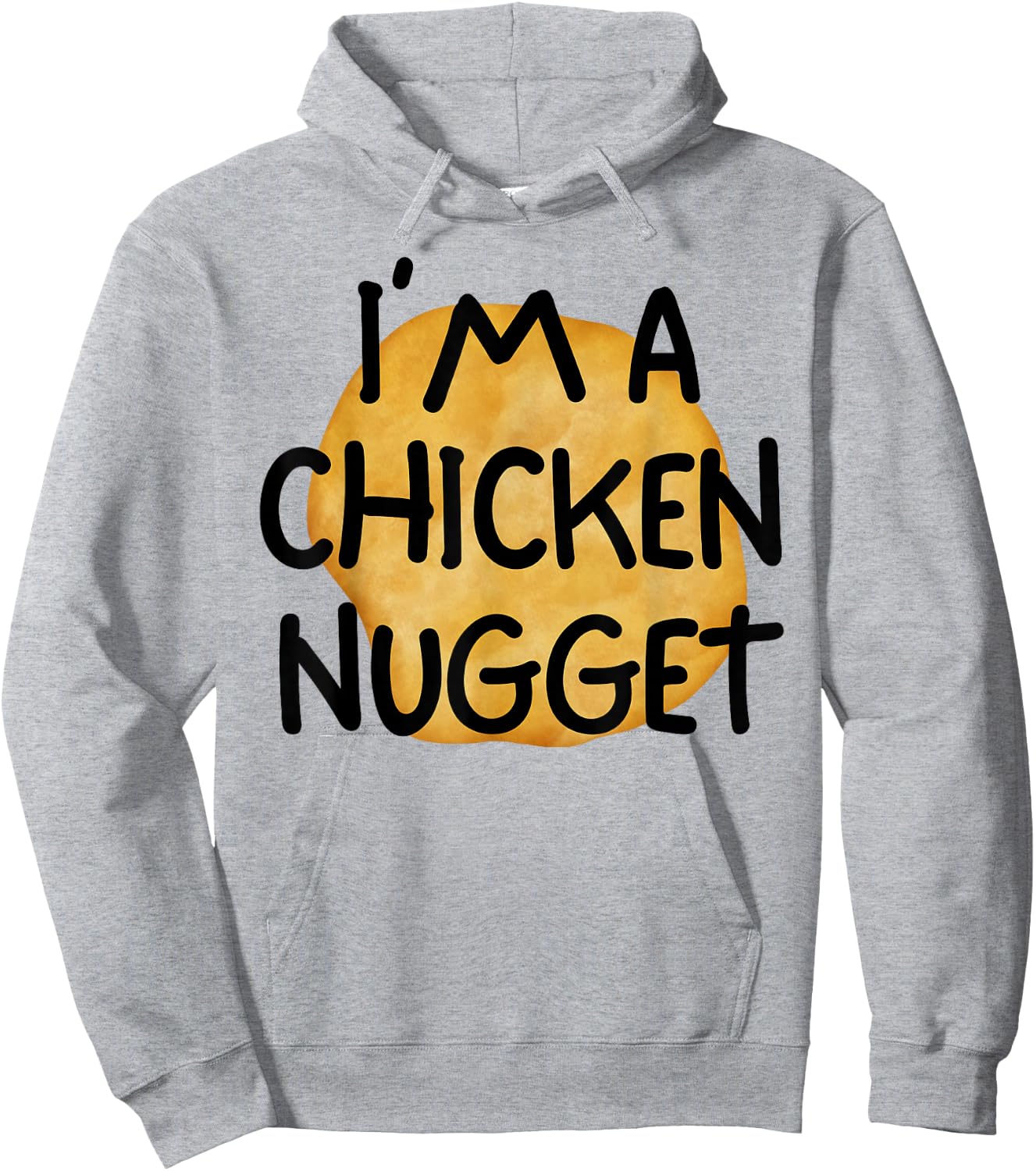 I'm A Chicken Nugget Funny Lazy Easy Halloween Costume Hoodie - Hoodie | Ash