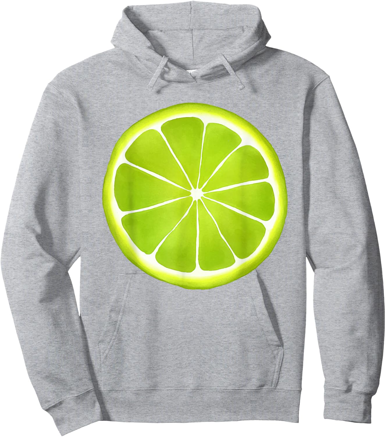 Lime Sliced Fruit Cute Easy Halloween Costume Hoodie - Hoodie | Ash