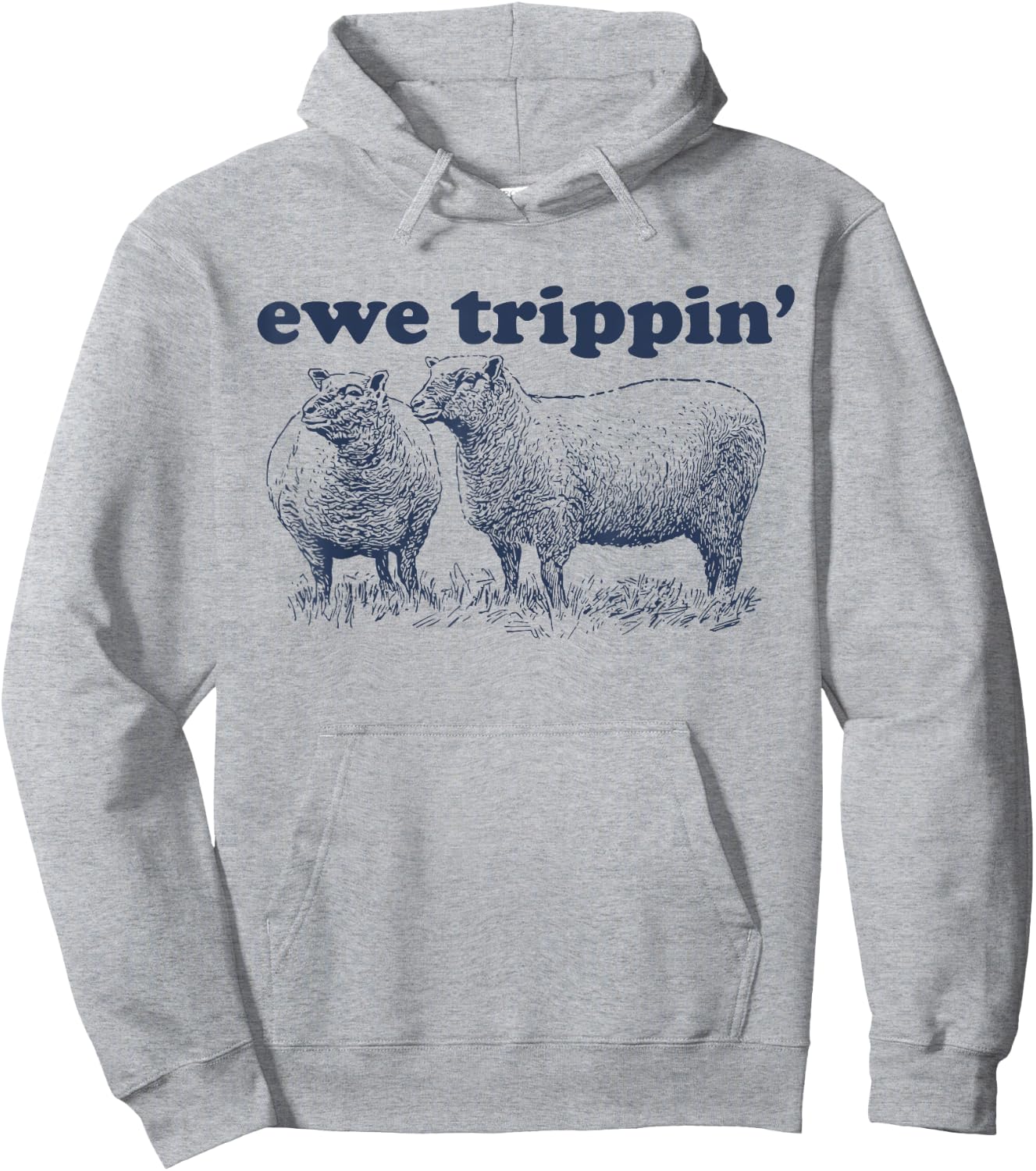 Sheep Farmer | Ewe Trippin | Funny Sheep Pun Hoodie - Hoodie | Ash