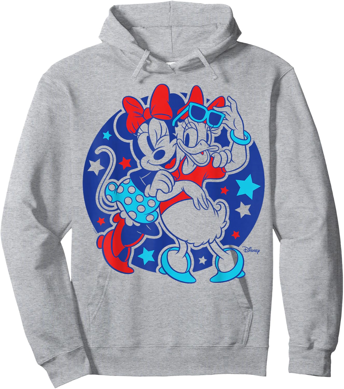 Minnie Mouse And Daisy Duck - Americana Red White And Blue Hoodie - Hoodie | Ash