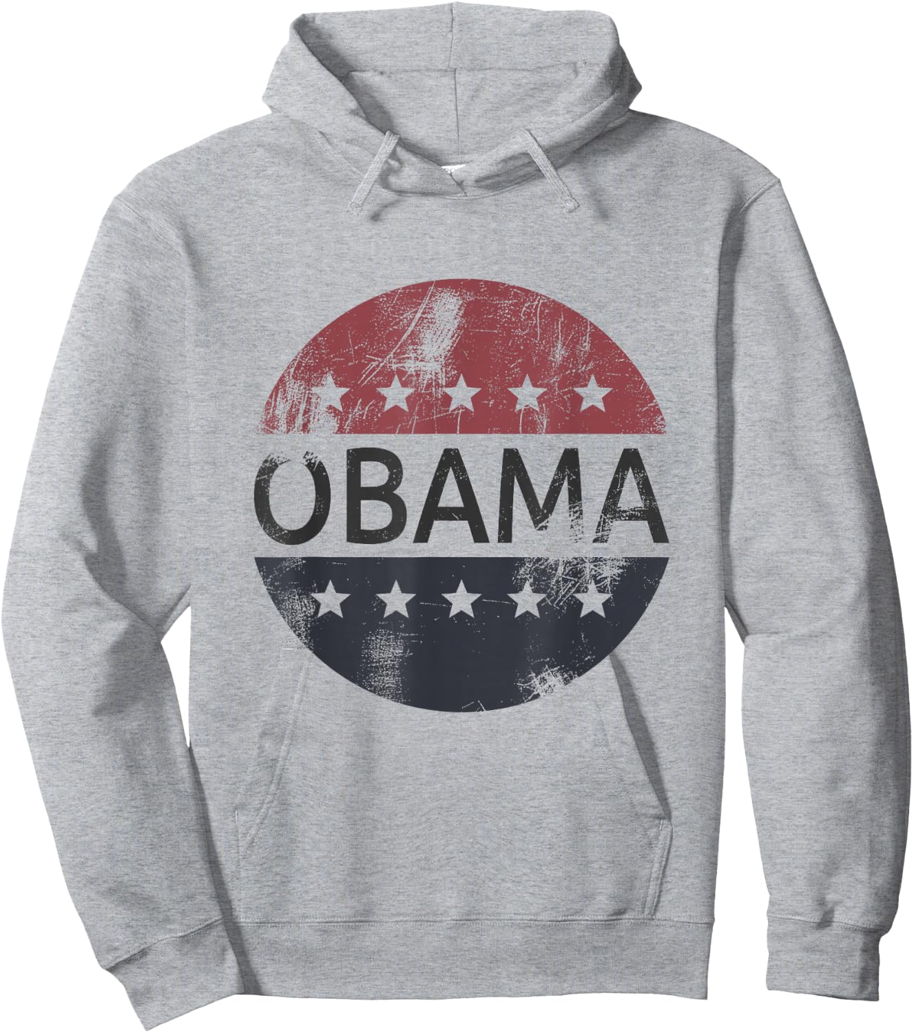 Retro Obama Vintage Vote President Barack Obama Hoodie - Hoodie | Ash