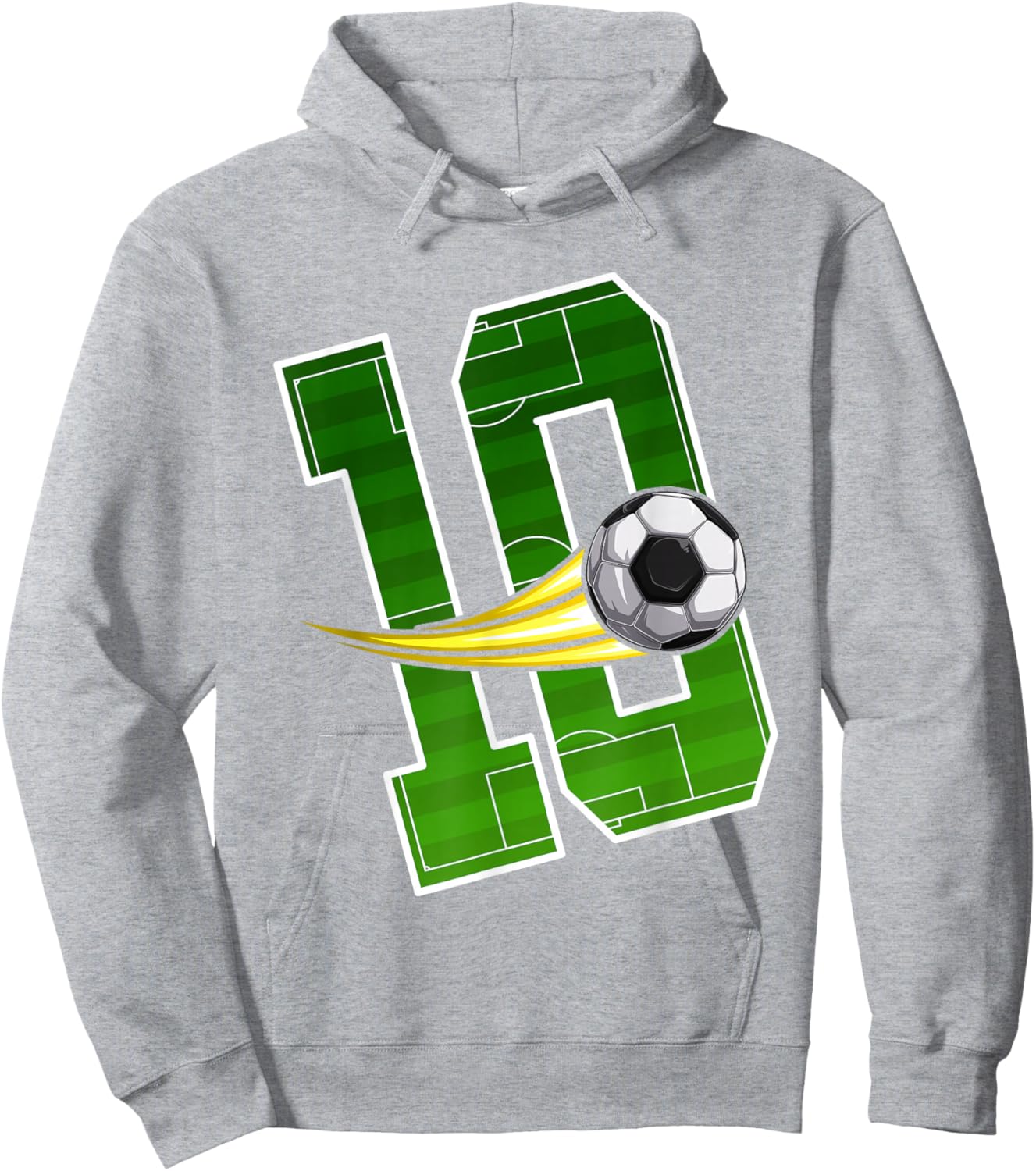 Soccer 10nd Birthday - I'm 10 - Children's Birthday Hoodie - Hoodie | Ash