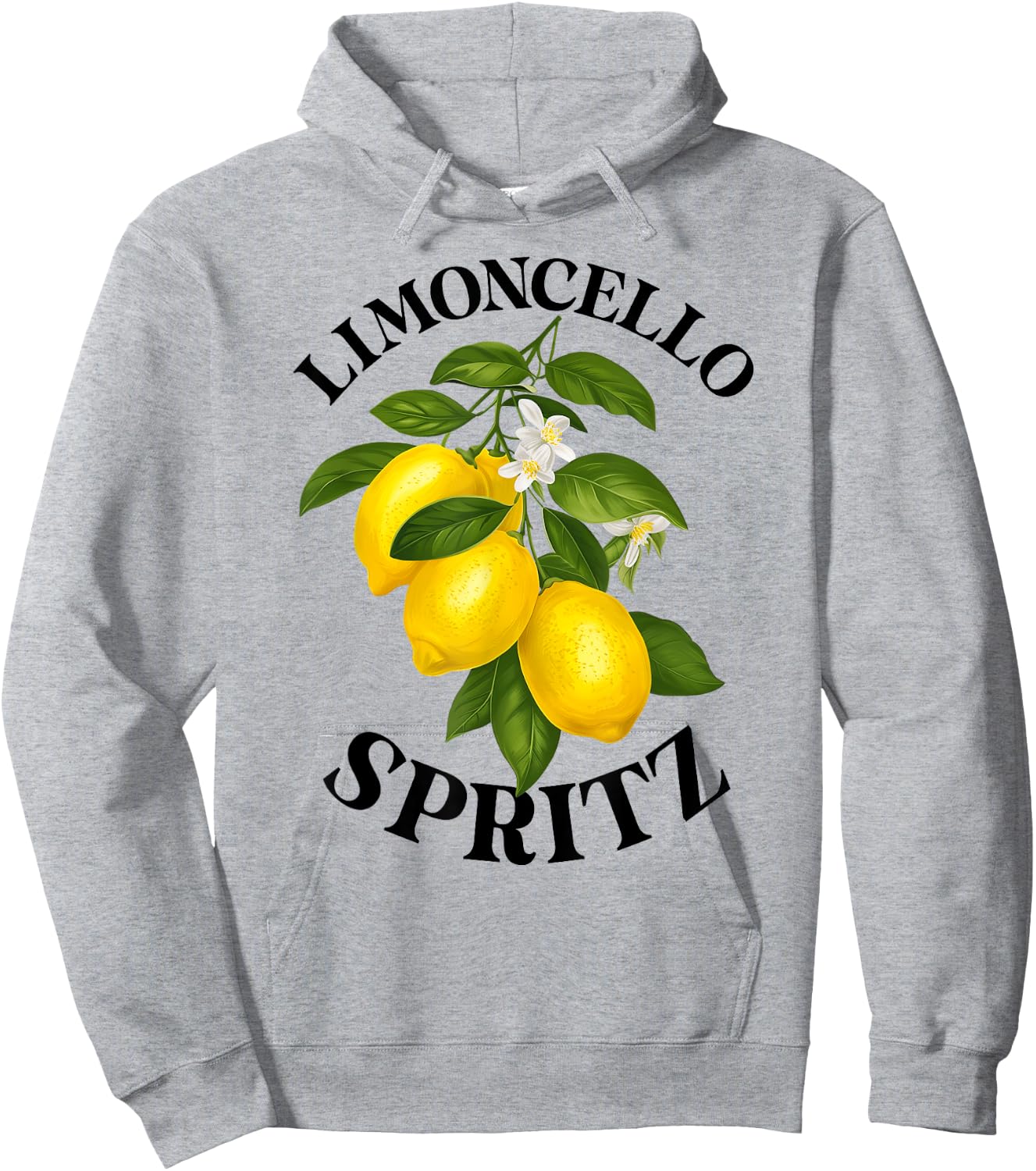 LIMONCELLO SPRITZ X Lemons Liqueur Lemon Liqueur Lemon Fun , White Hoodie - Hoodie | Ash