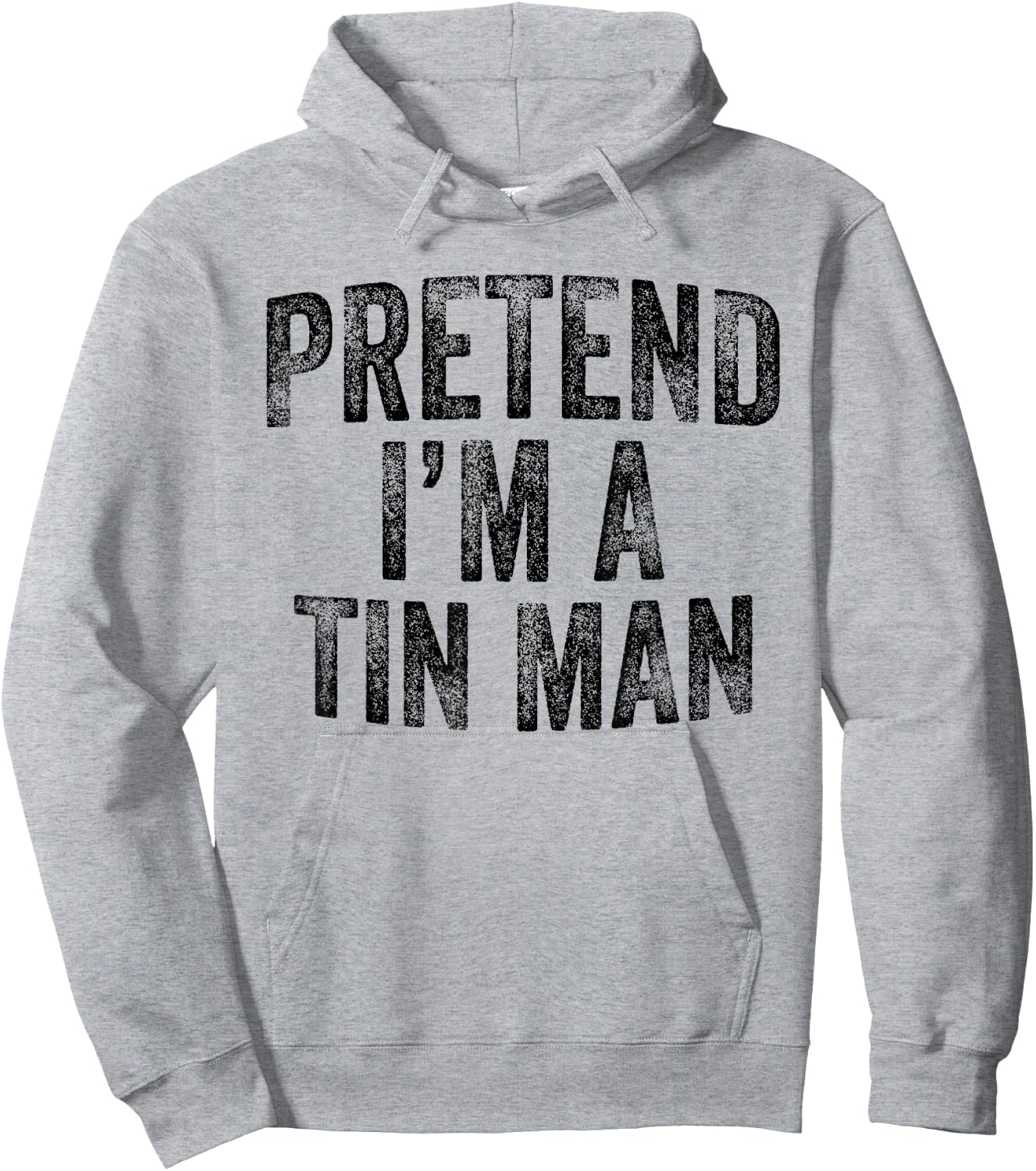 Pretend I'm A Tin Man Family Lazy Halloween Party Costume Hoodie - Hoodie | Ash