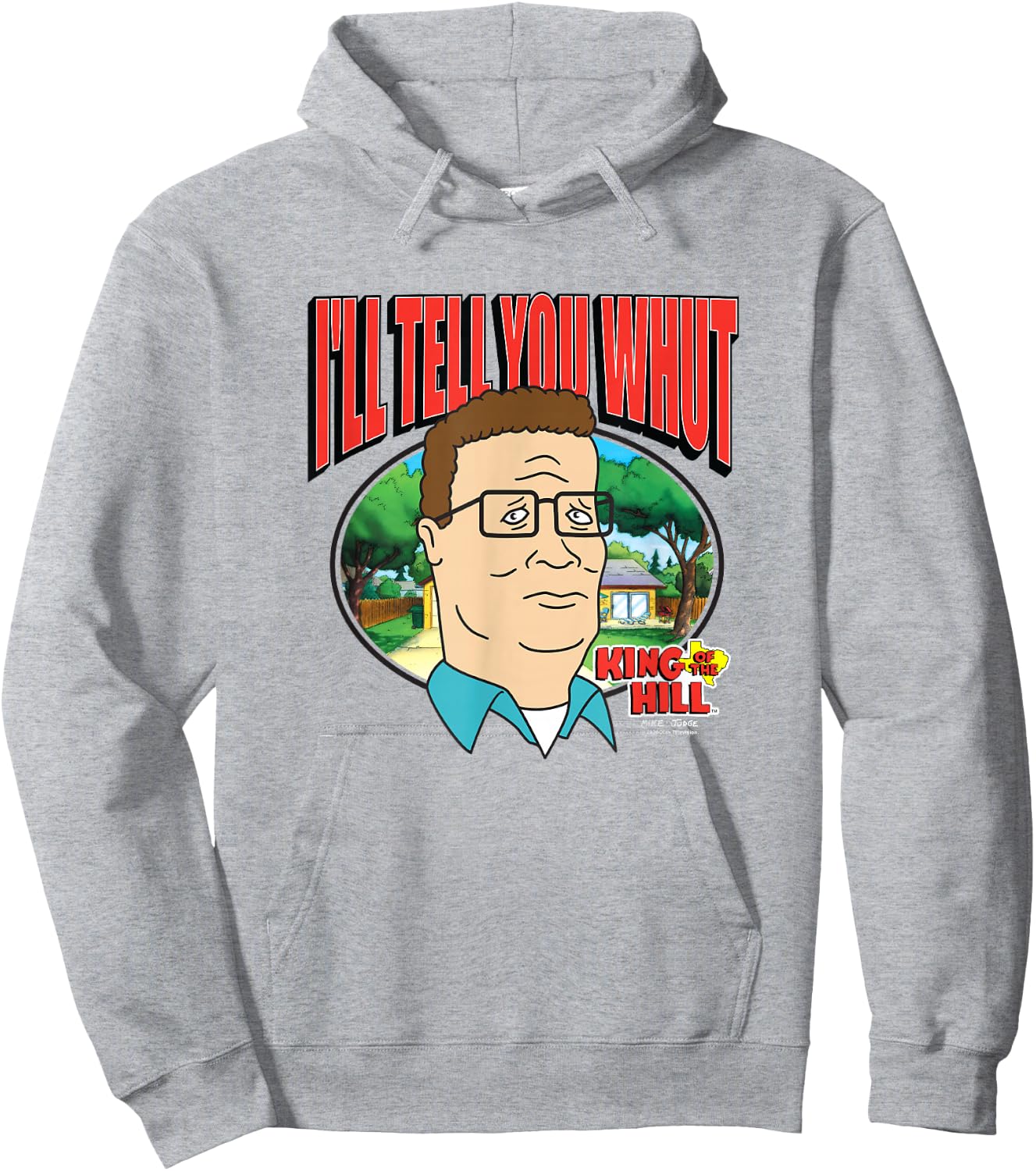 King Of The Hill Hank Hill Family Man I'll Tell You What Hoodie - Hoodie | Ash