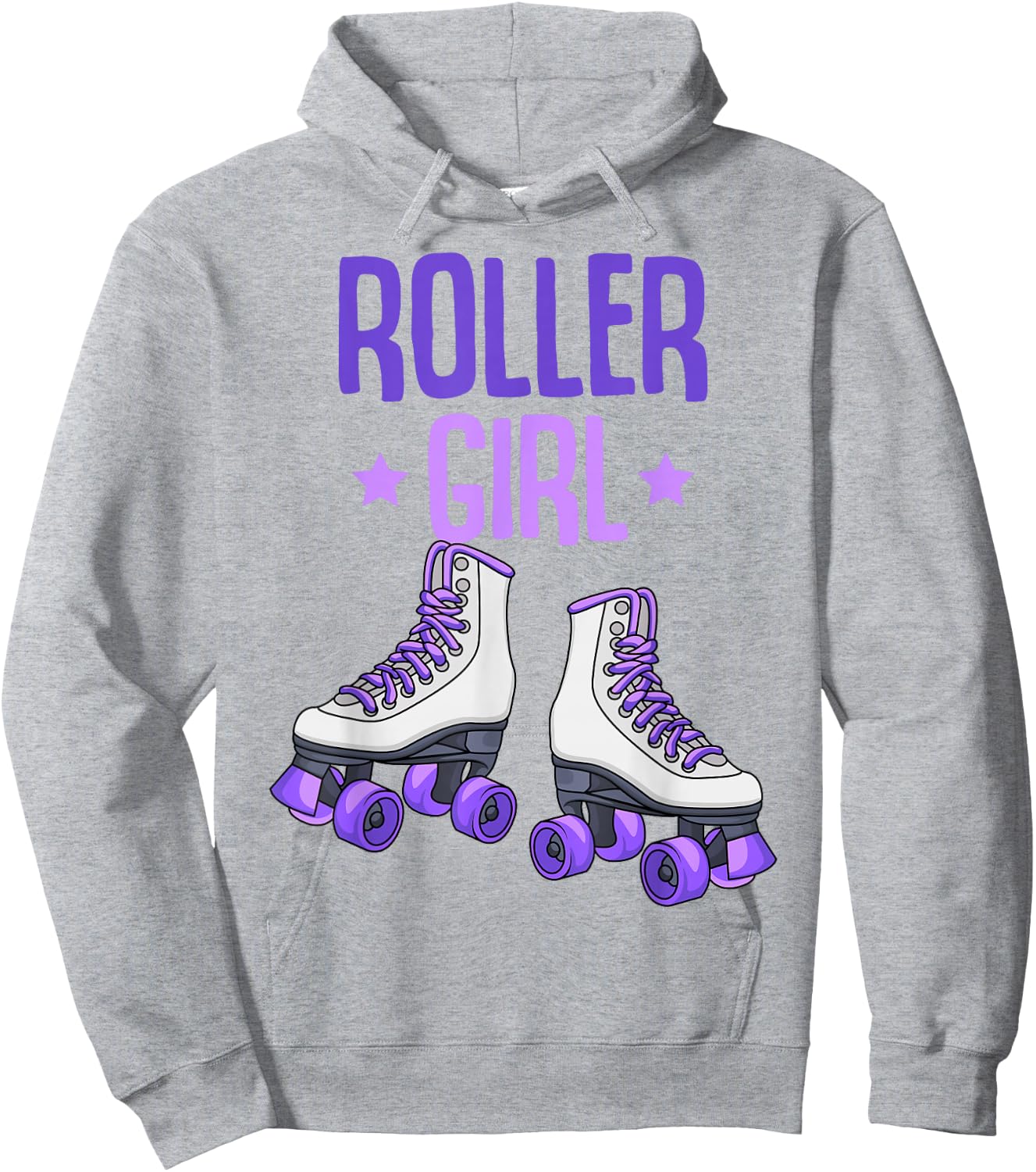 Roller Girl Roller Skates Skating Funny Girls Hoodie - Hoodie | Ash