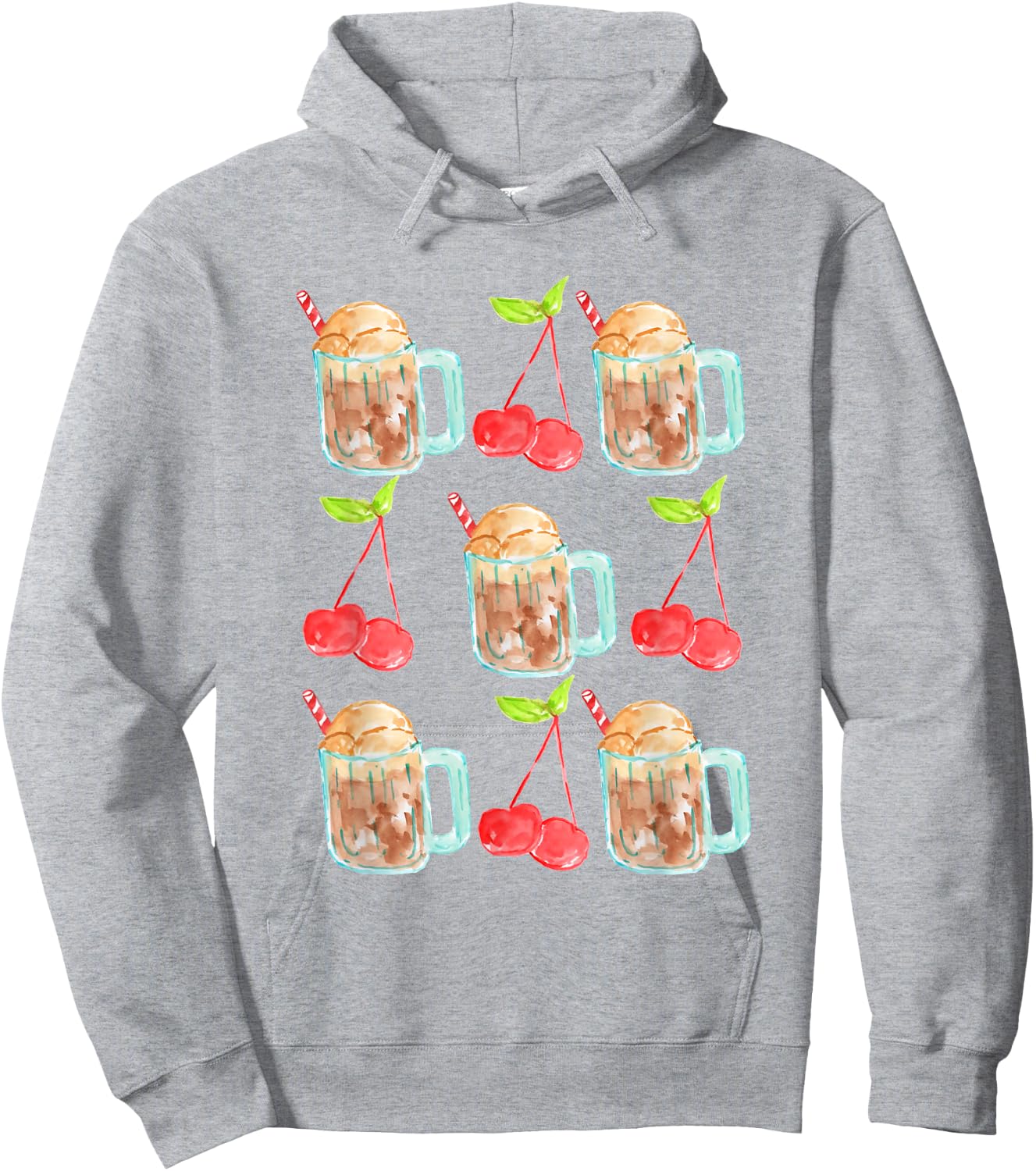 Root beer float cherry Rootbeer rebel floats aesthetic Hoodie - Hoodie | Ash