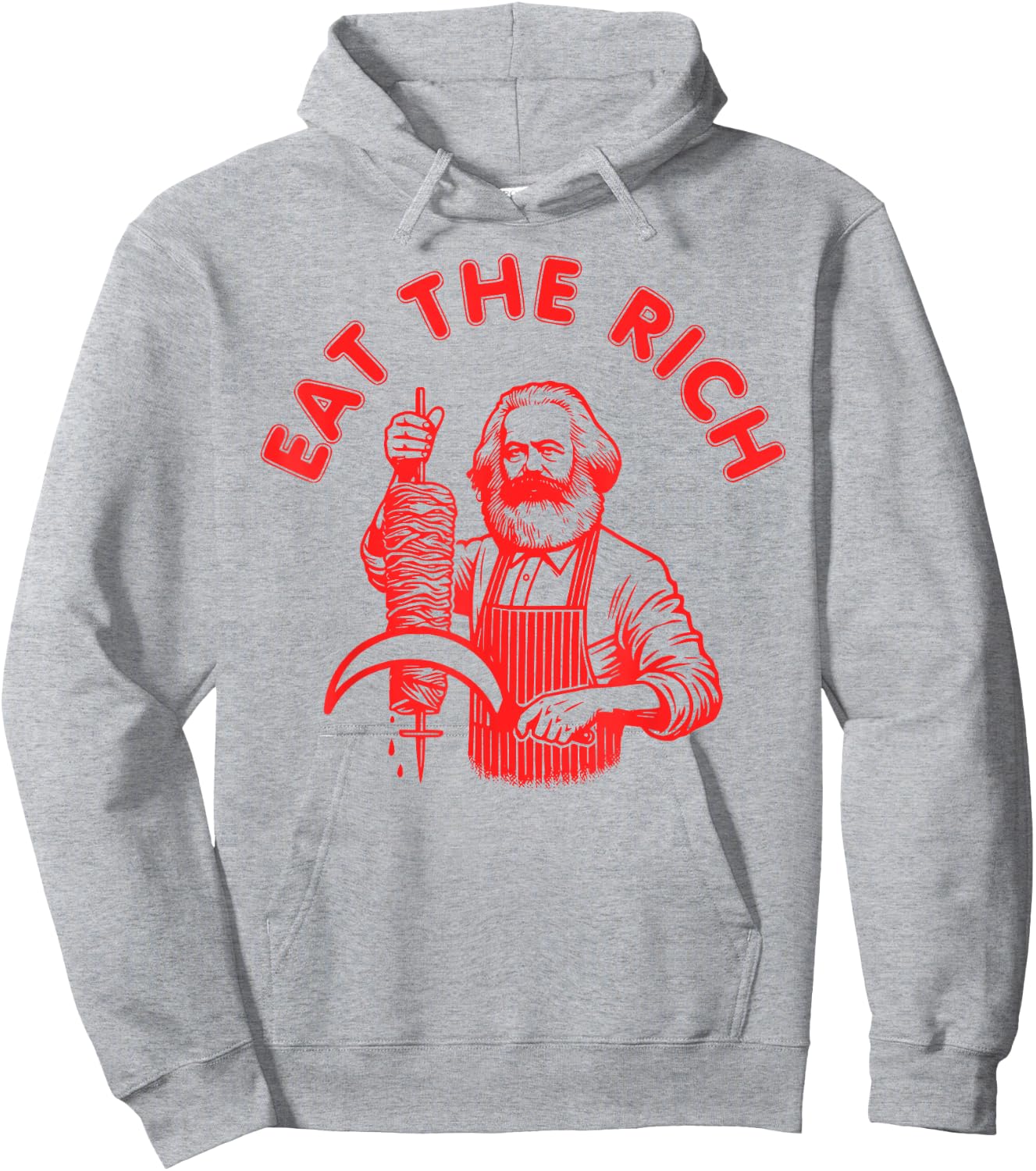 Eat the rich - Karl Marx Eat Döner Kebab Rich Hoodie - Hoodie | Ash